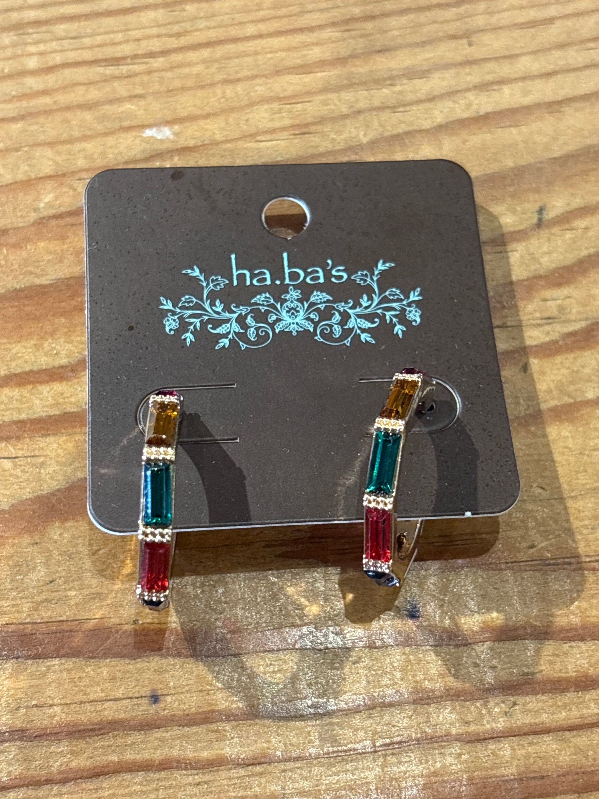 Bling Bling Gem Hoop Earrings