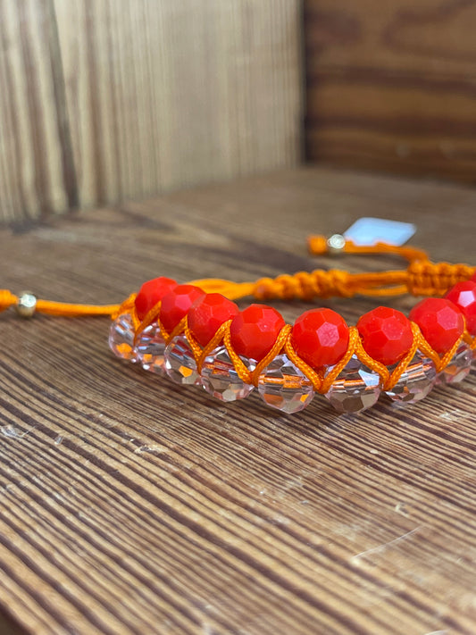 Orange Shimmer Bracelet