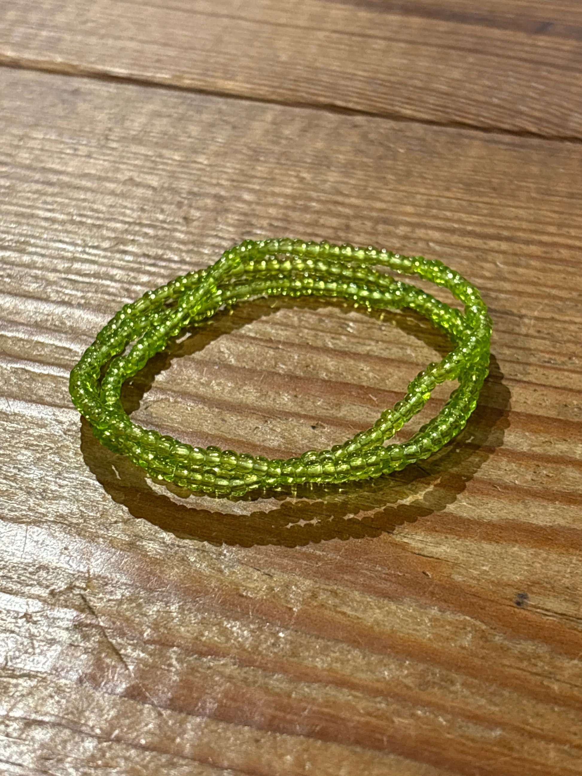Set Seed Bead Bracelet - Lime