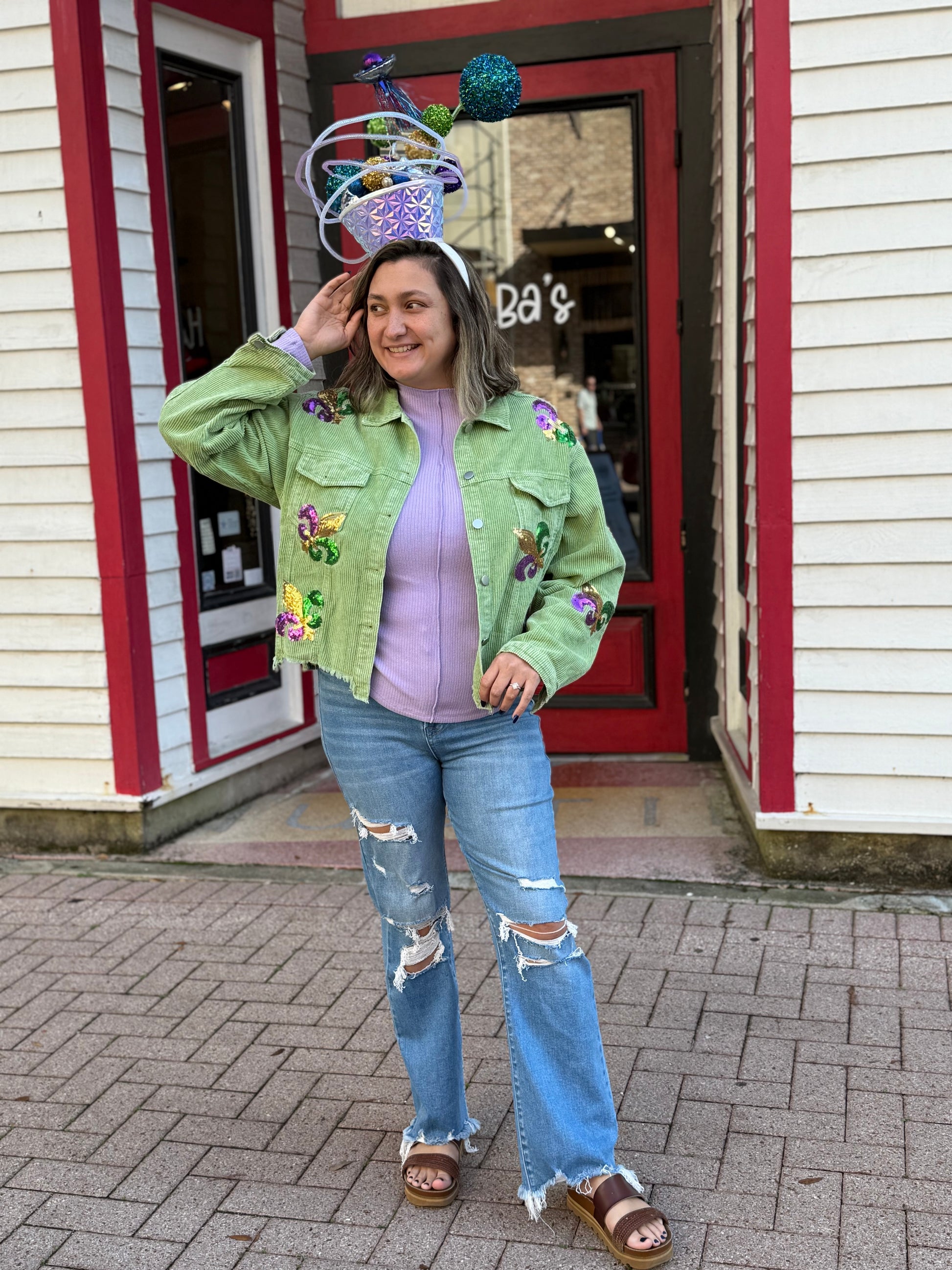 Fleur De Lis Jacket - Green