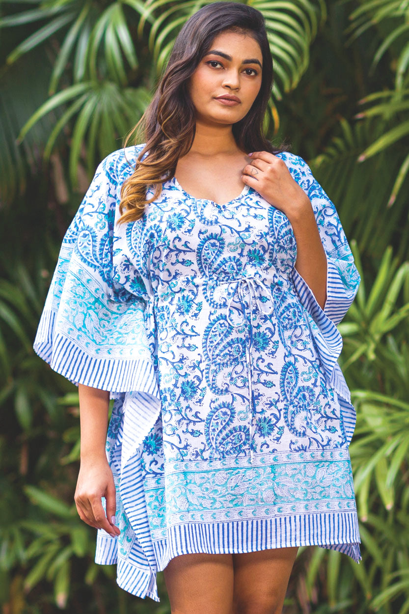 Beach Dreams Caftan Mini Dress - One Size
