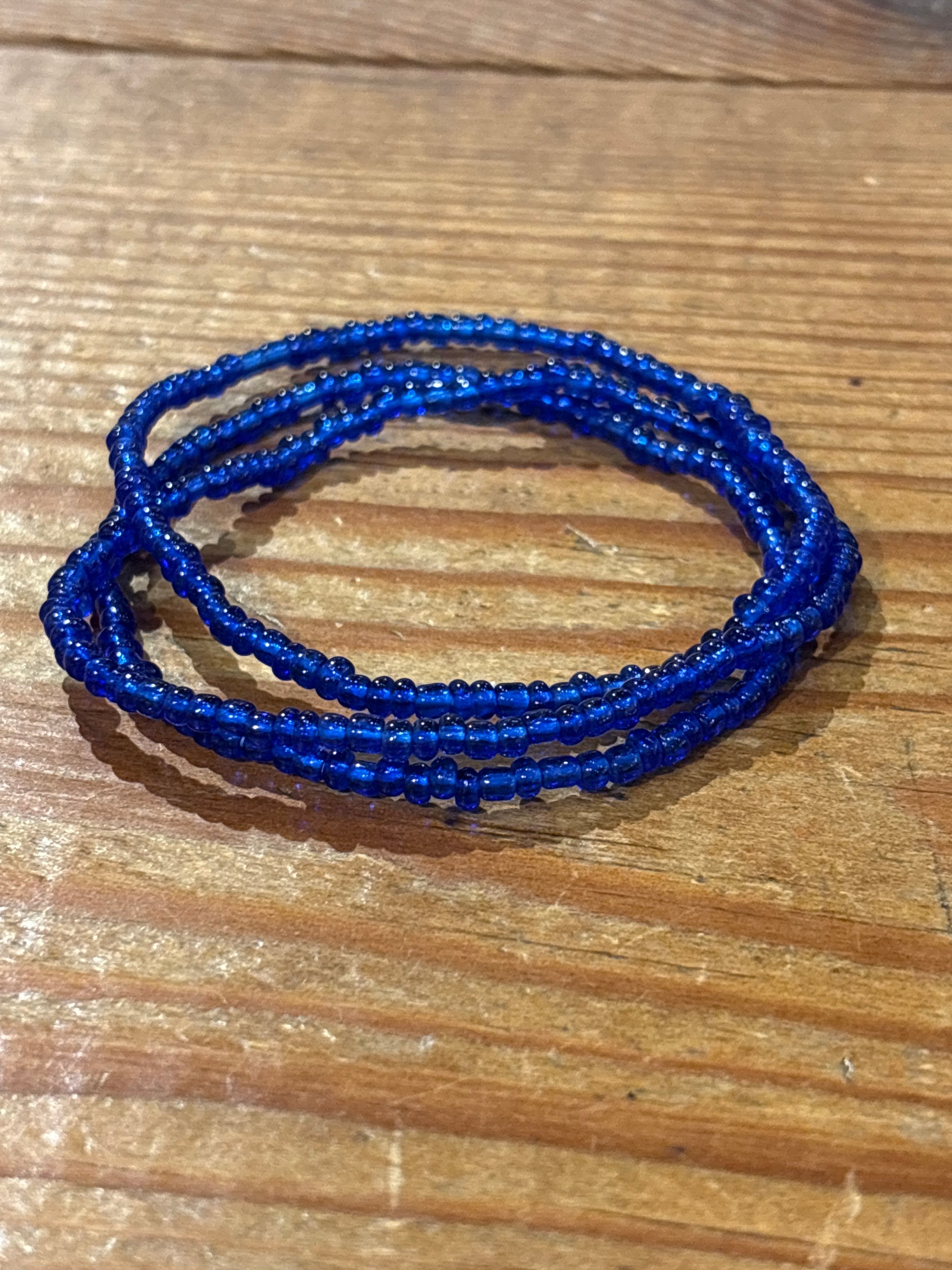 Set Seed Bead Bracelet - Royal Blue