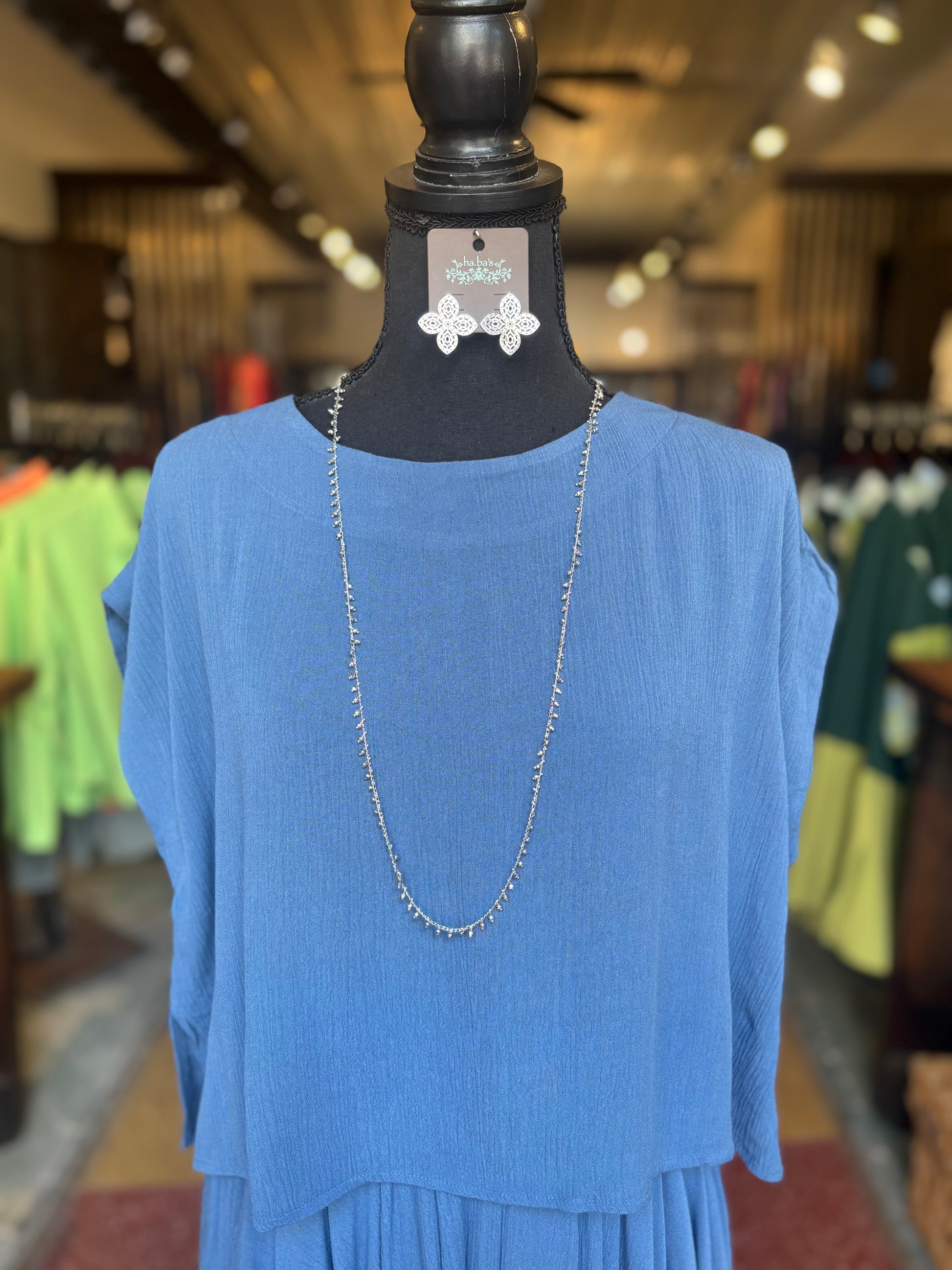 The Drift Top - Dusty Blue