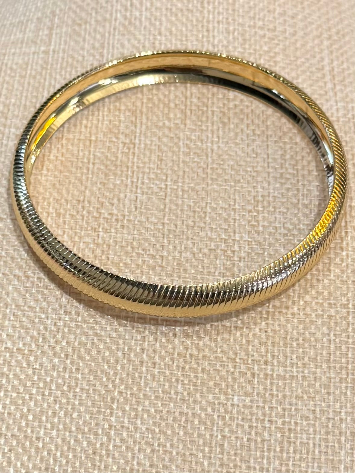 Textured Gold Bangle