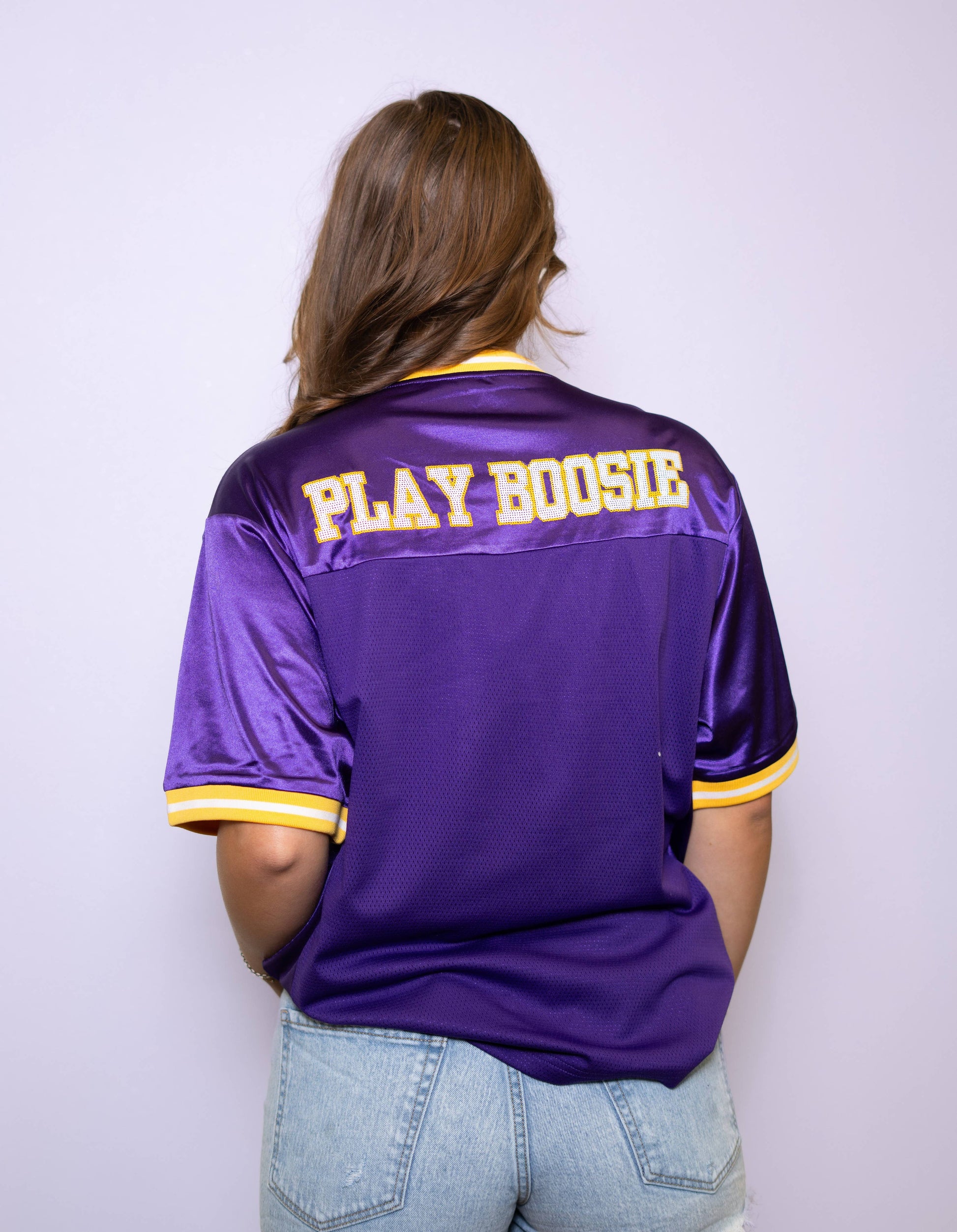 Set It Off | Women's Sequin Design Football Jersey
