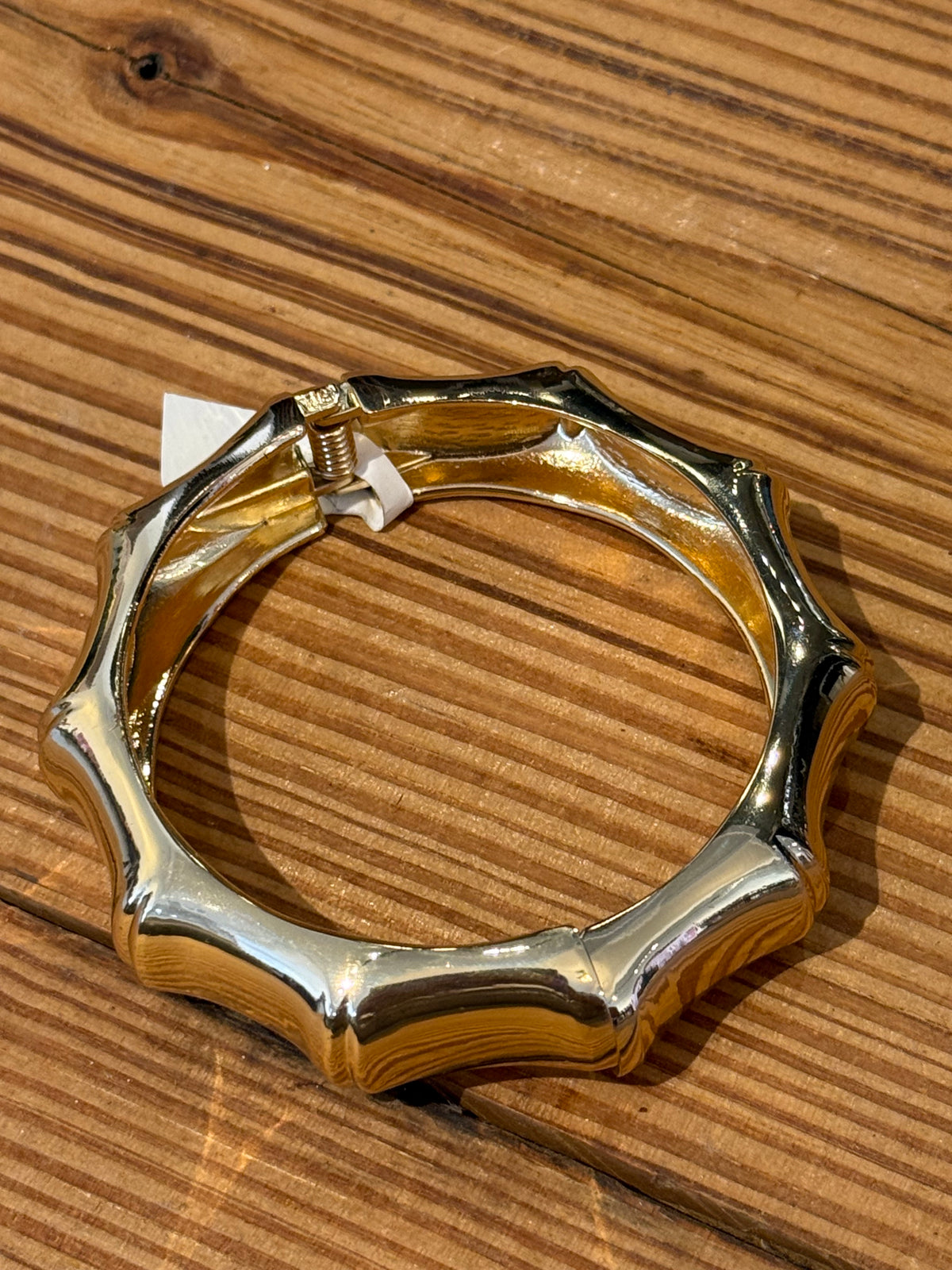 Bamboo Hinge Cuff Bracelet