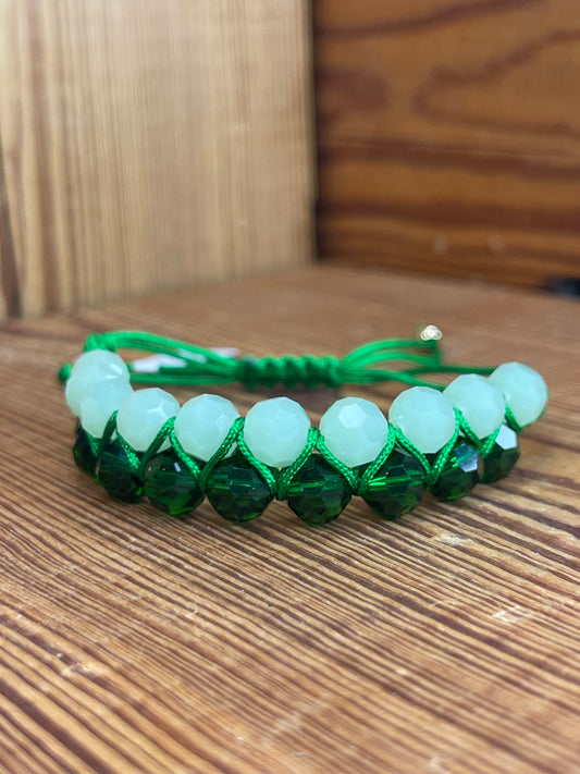 Green Shimmer Bracelet