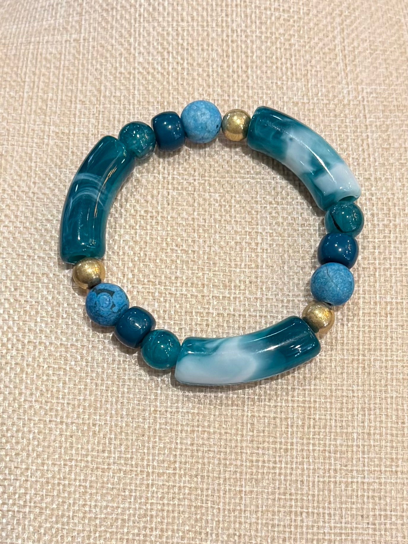 Ocean Swirl Beaded Bracelet