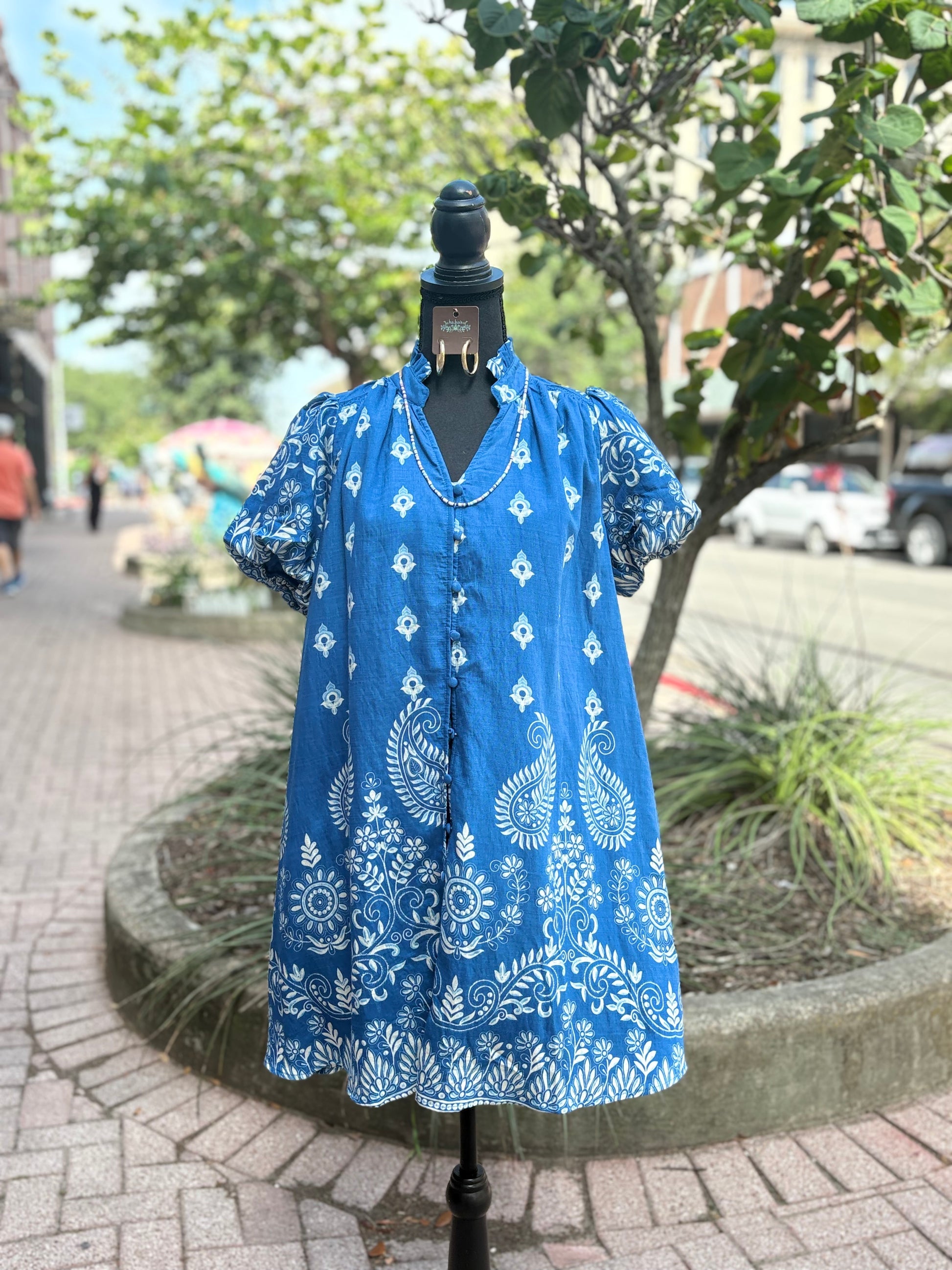 Seawall Stroll Dress - Blue Mix