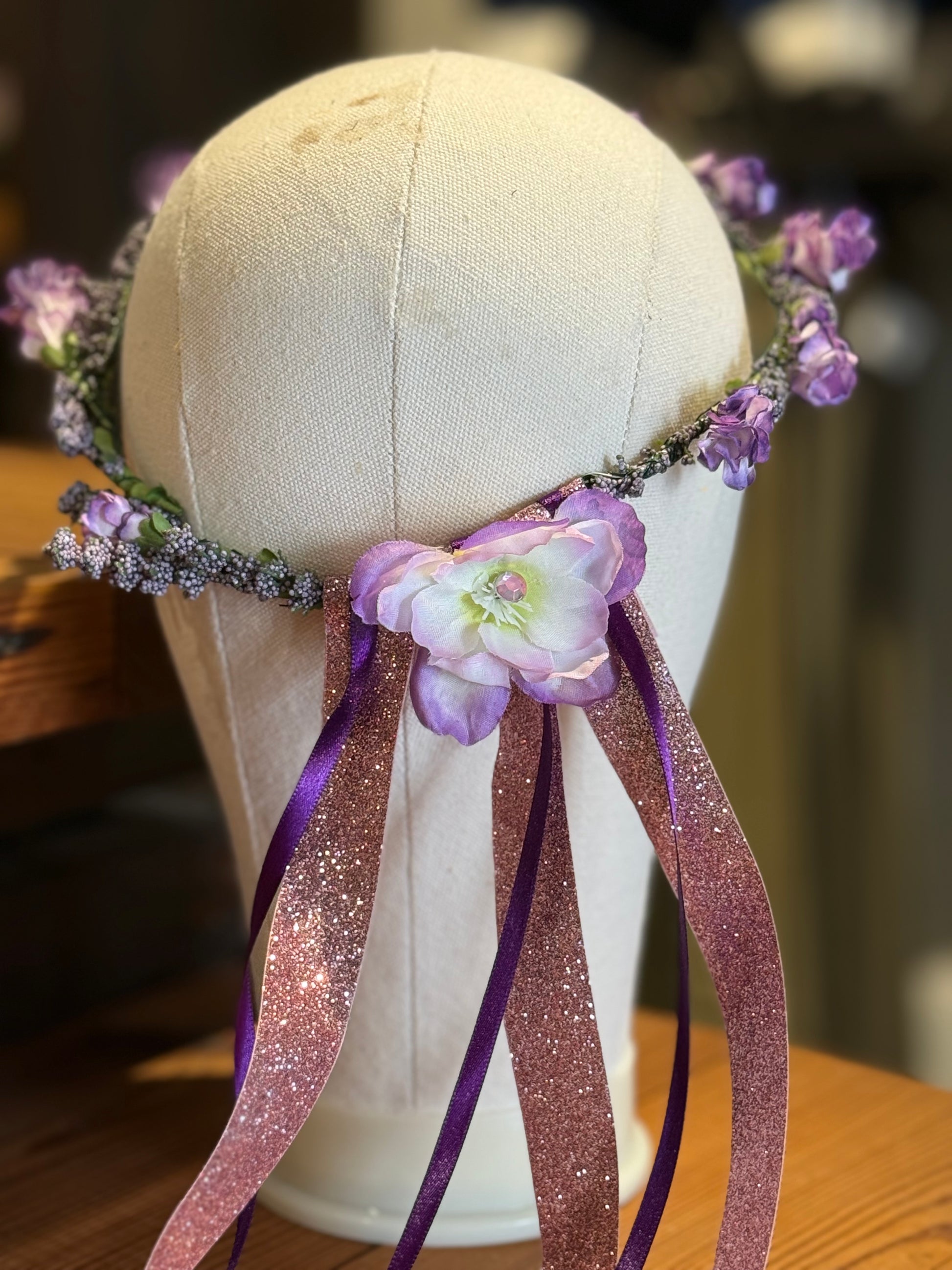 Purple Flower Crown
