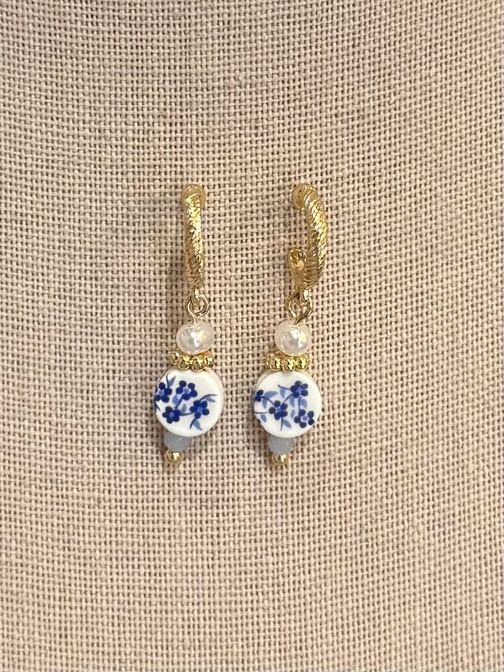 Chinoiserie Heart Drop Earrings