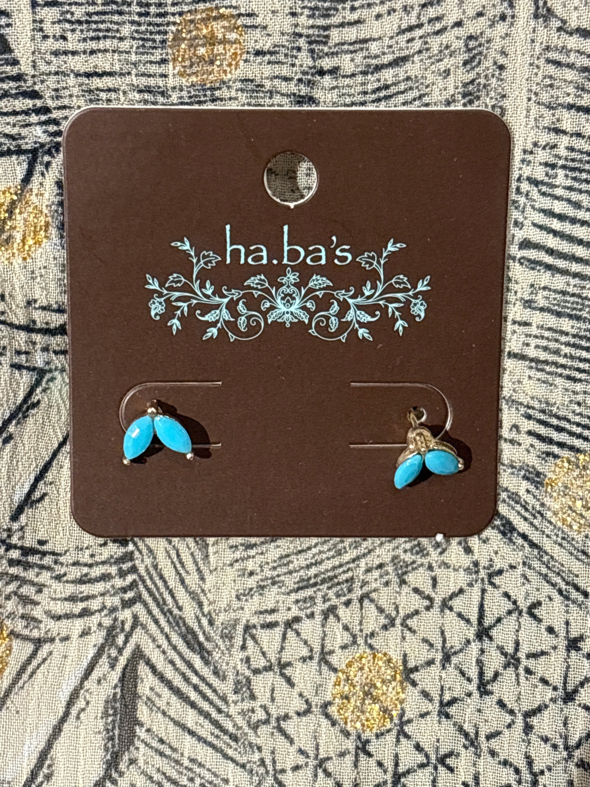 Turquoise Detail Stud Earrings