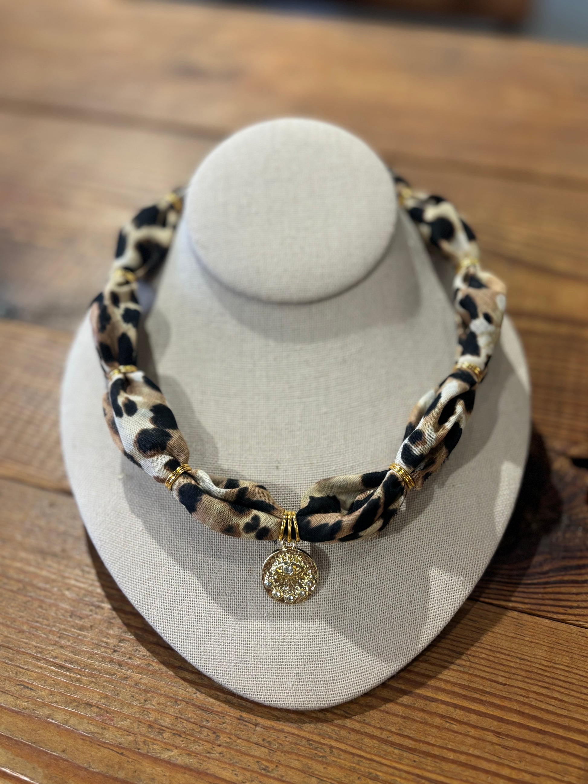 Costal Cowboys Bandana Necklace - Animal Charm