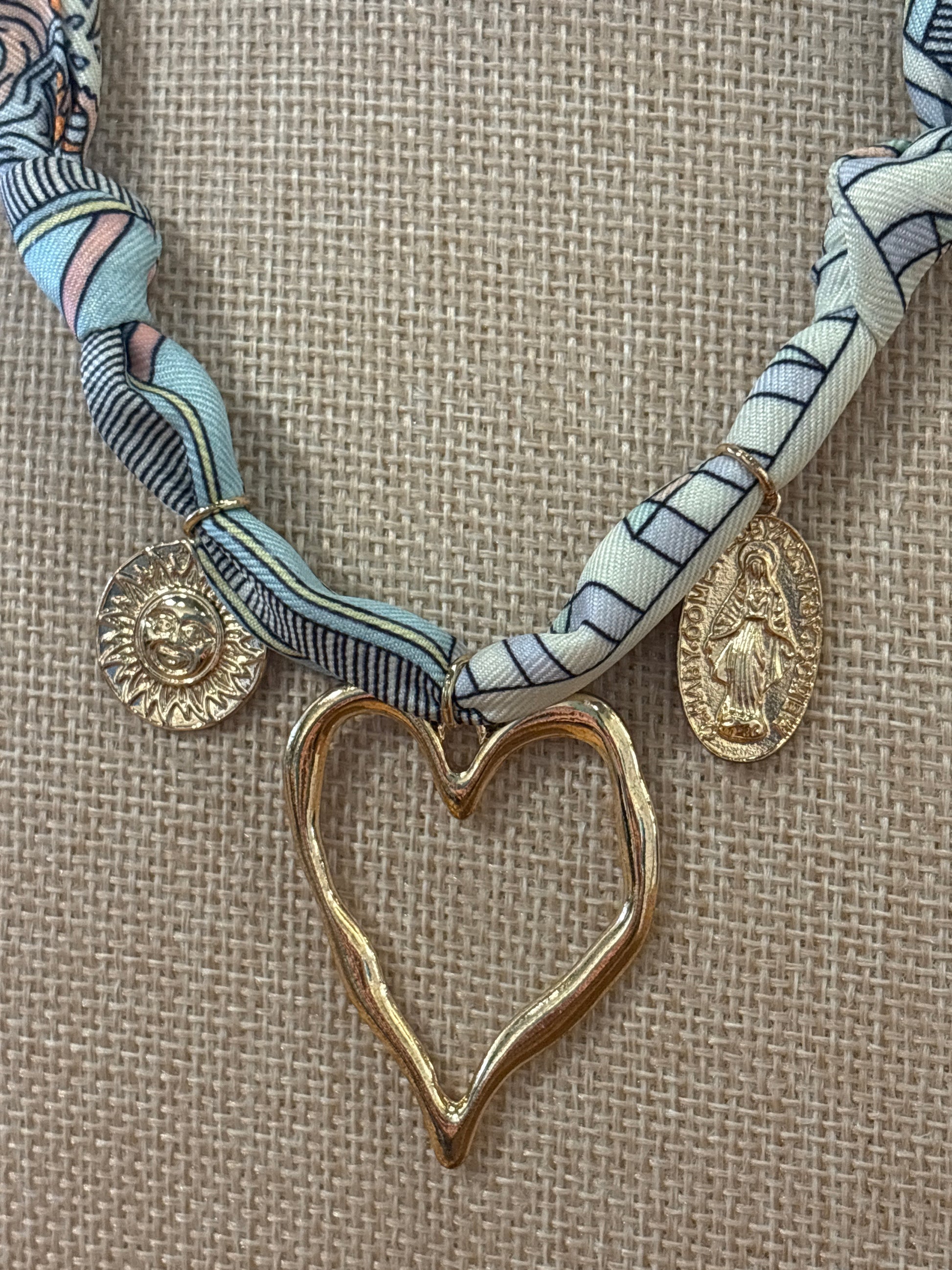 Loving Heart Bandana Necklace