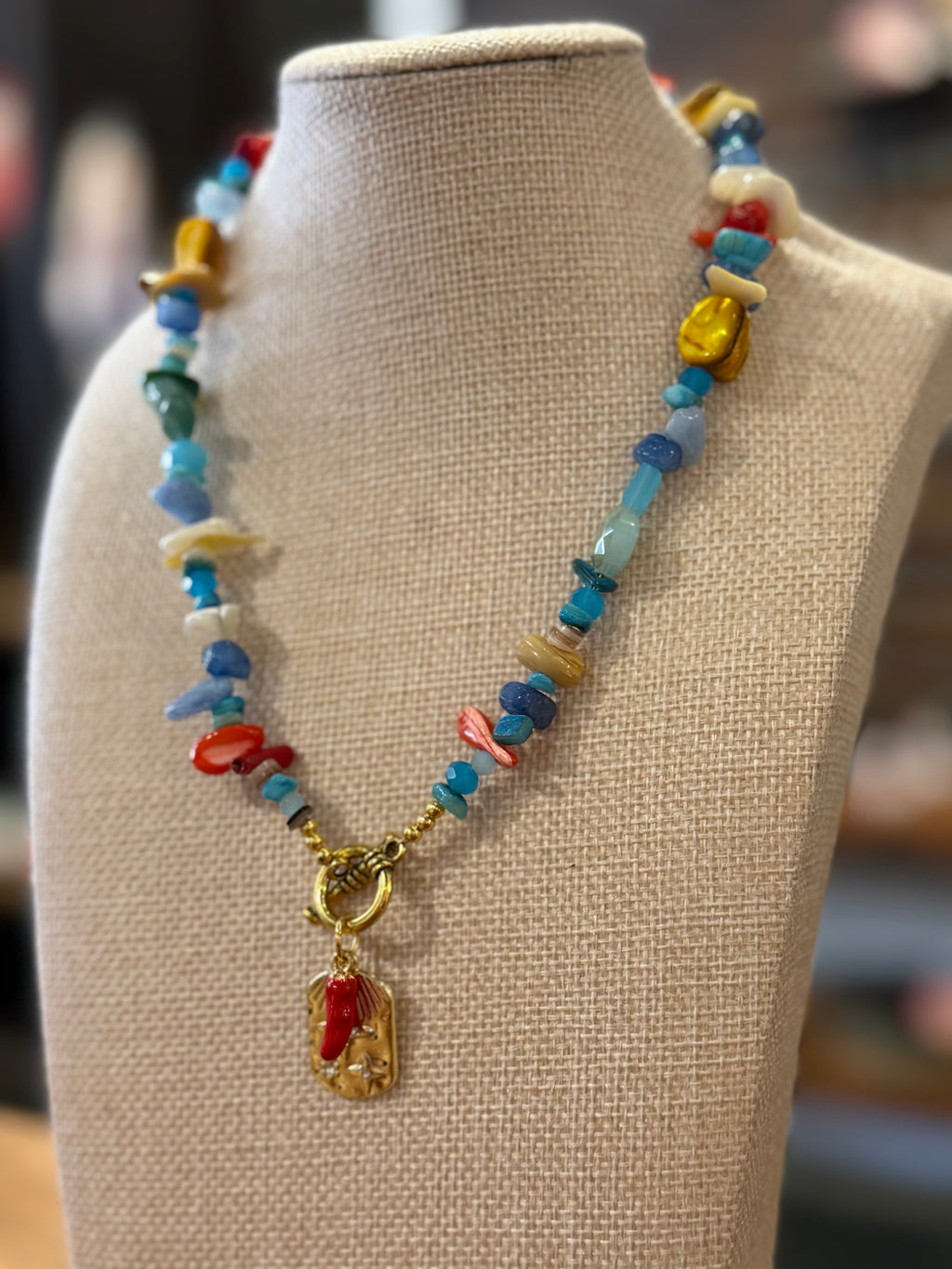 Gemini Necklace - Galaxy Colors