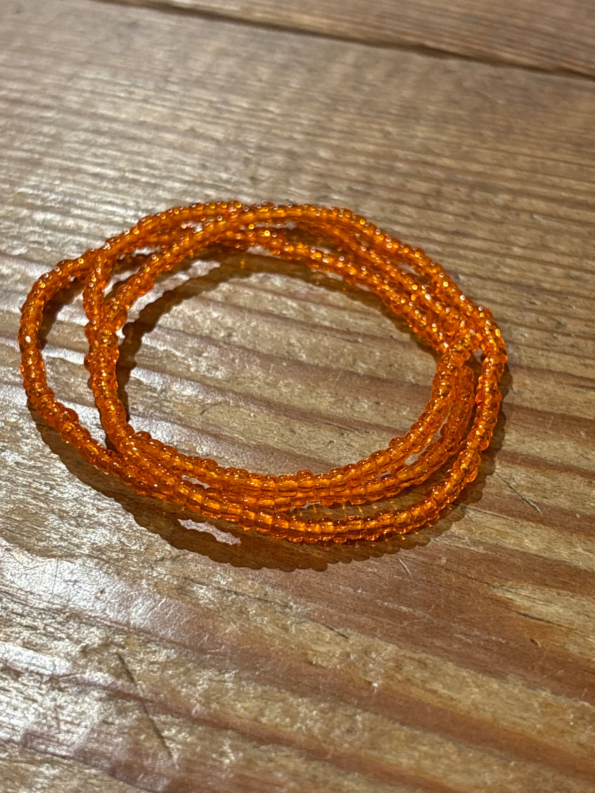 Set Seed Bead Bracelet - Orange