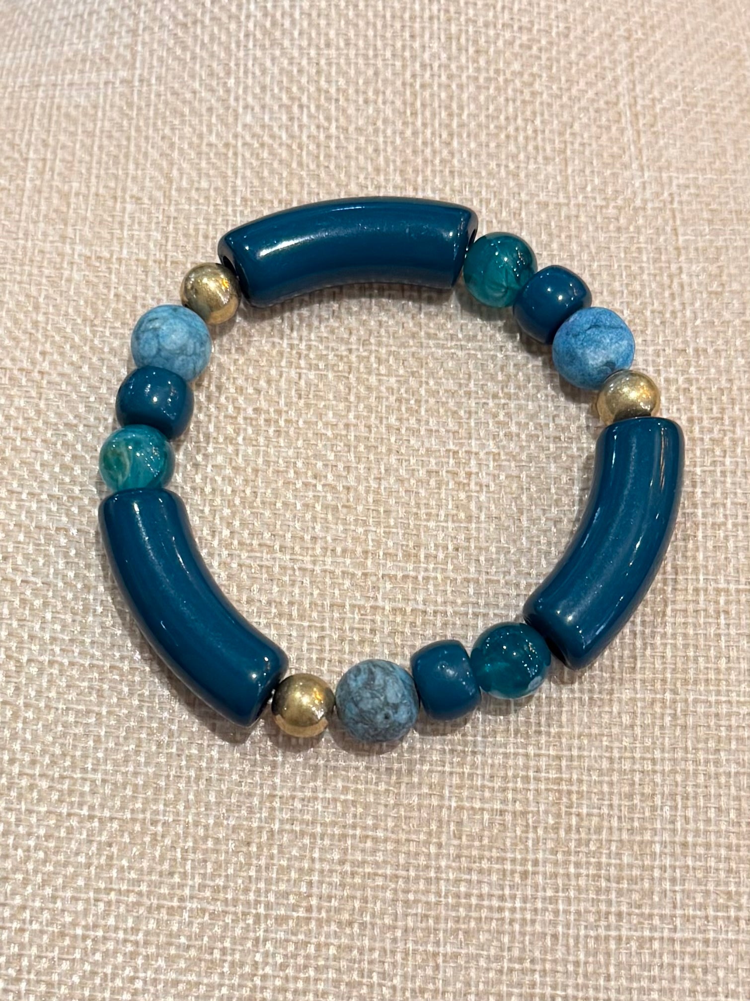 Teal & Blue Chunky Bracelet