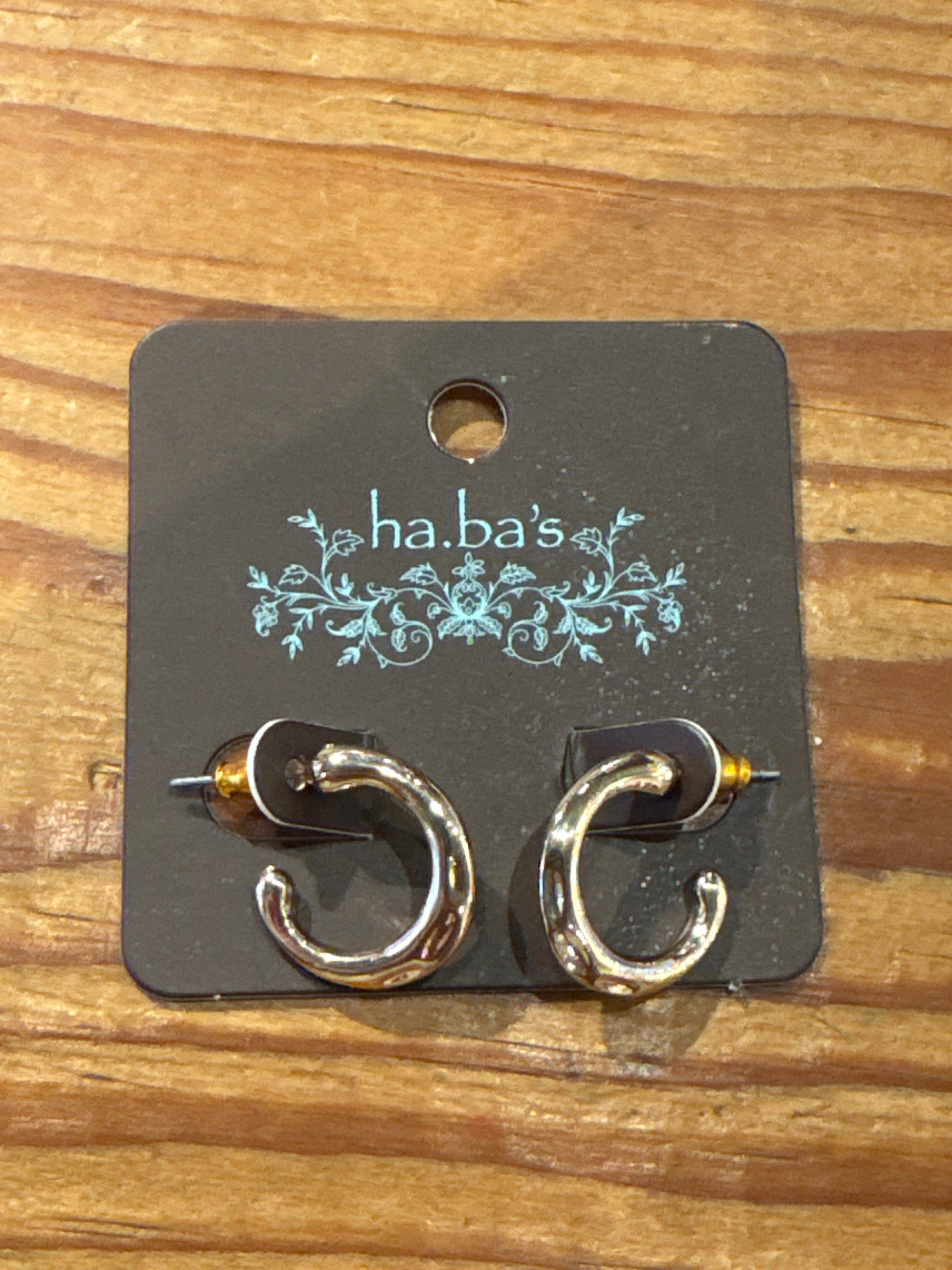 Tiny Hammered Hoop Earrings