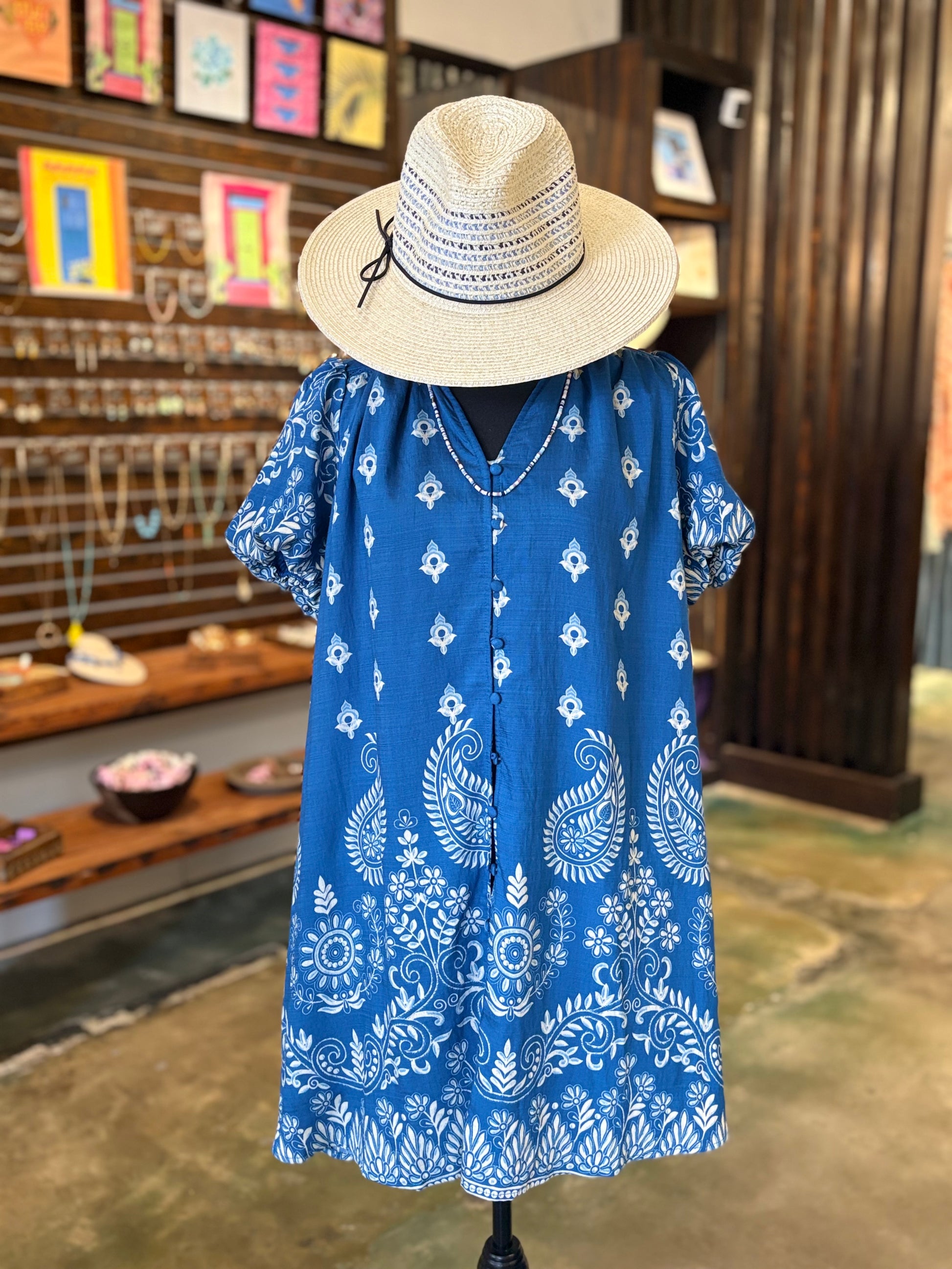 Seawall Stroll Dress - Blue Mix