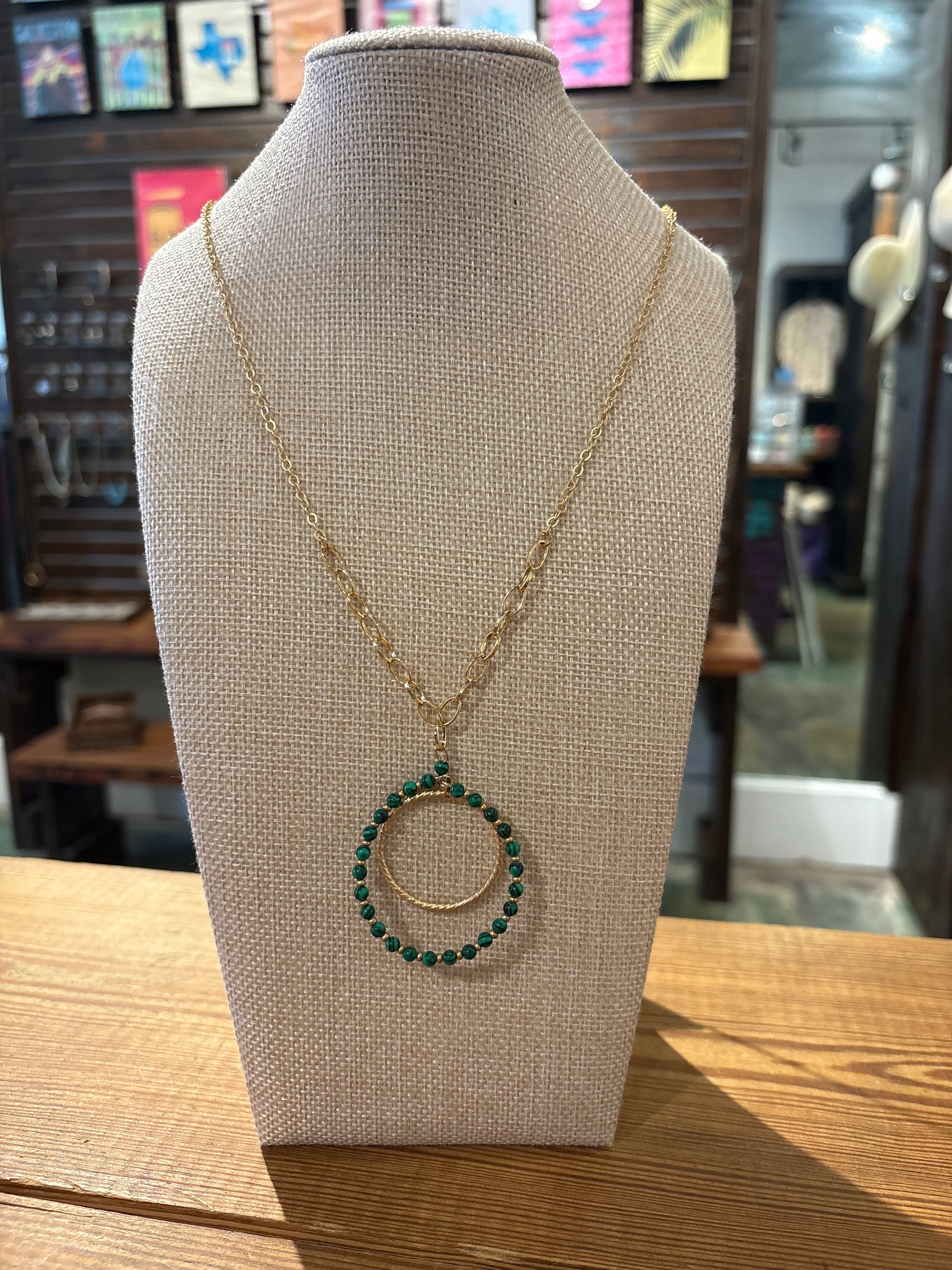 Green Grass Long Necklace