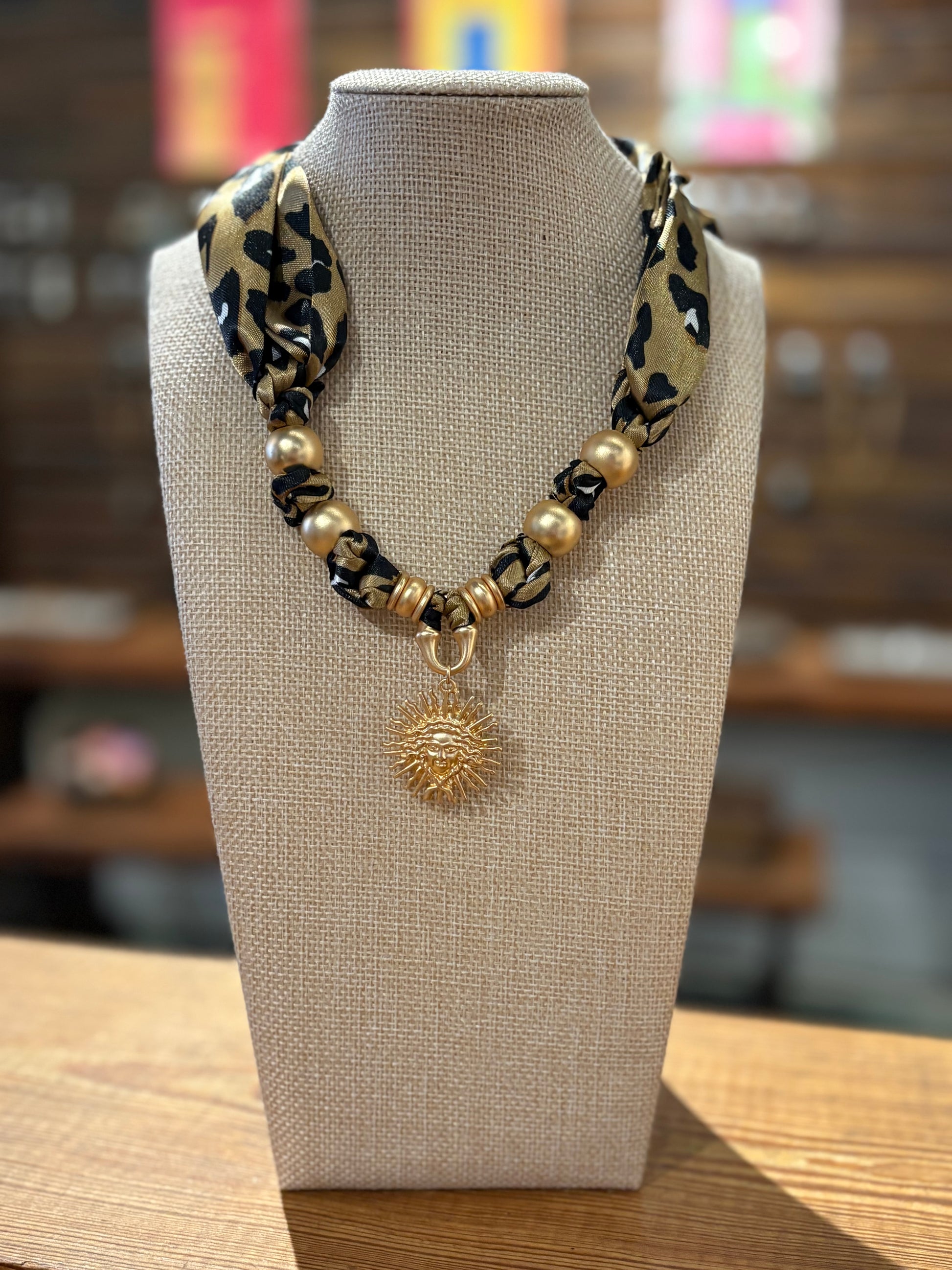 Cheetah Girl Bandana Necklace