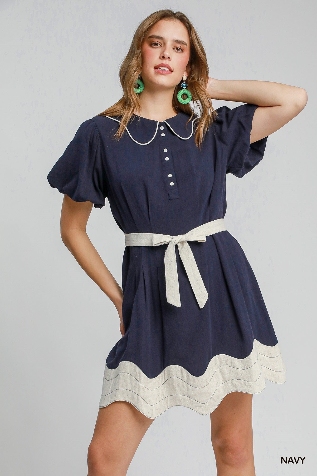The Penelope Mini Dress - Navy