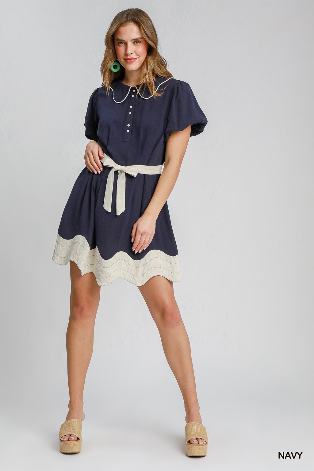 The Penelope Mini Dress - Navy