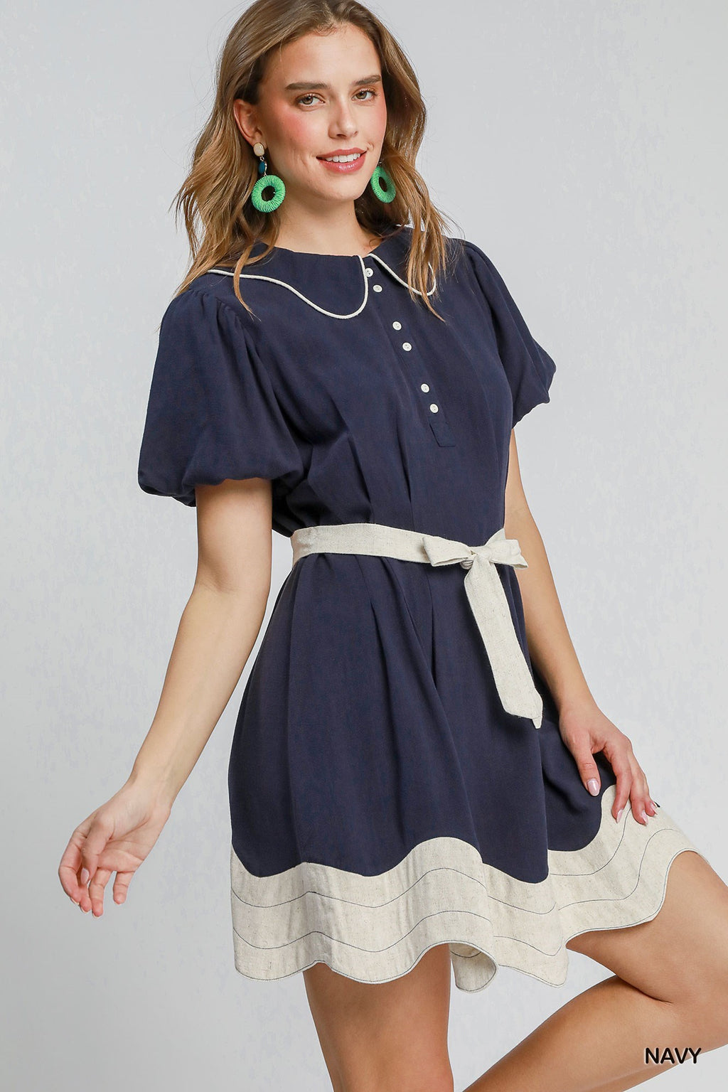 The Penelope Mini Dress - Navy