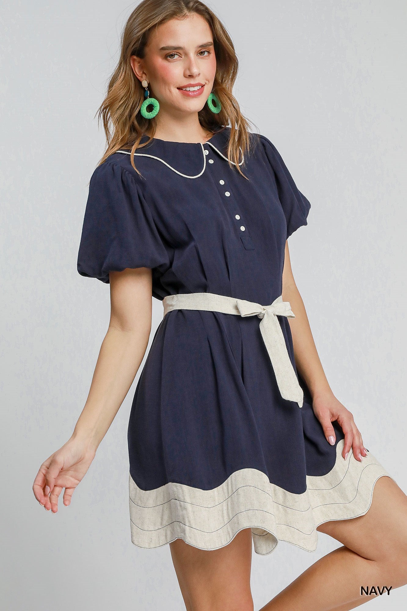The Penelope Mini Dress - Navy