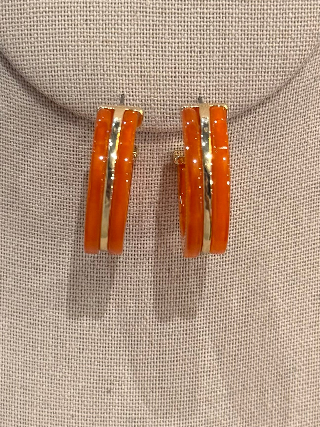 Amber Resin Hoops