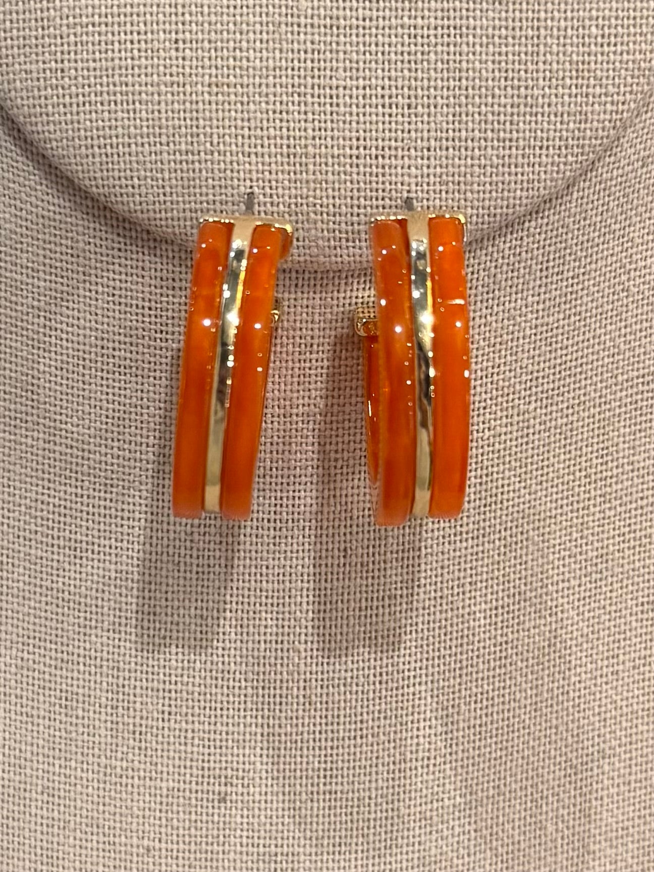 Amber Resin Hoops