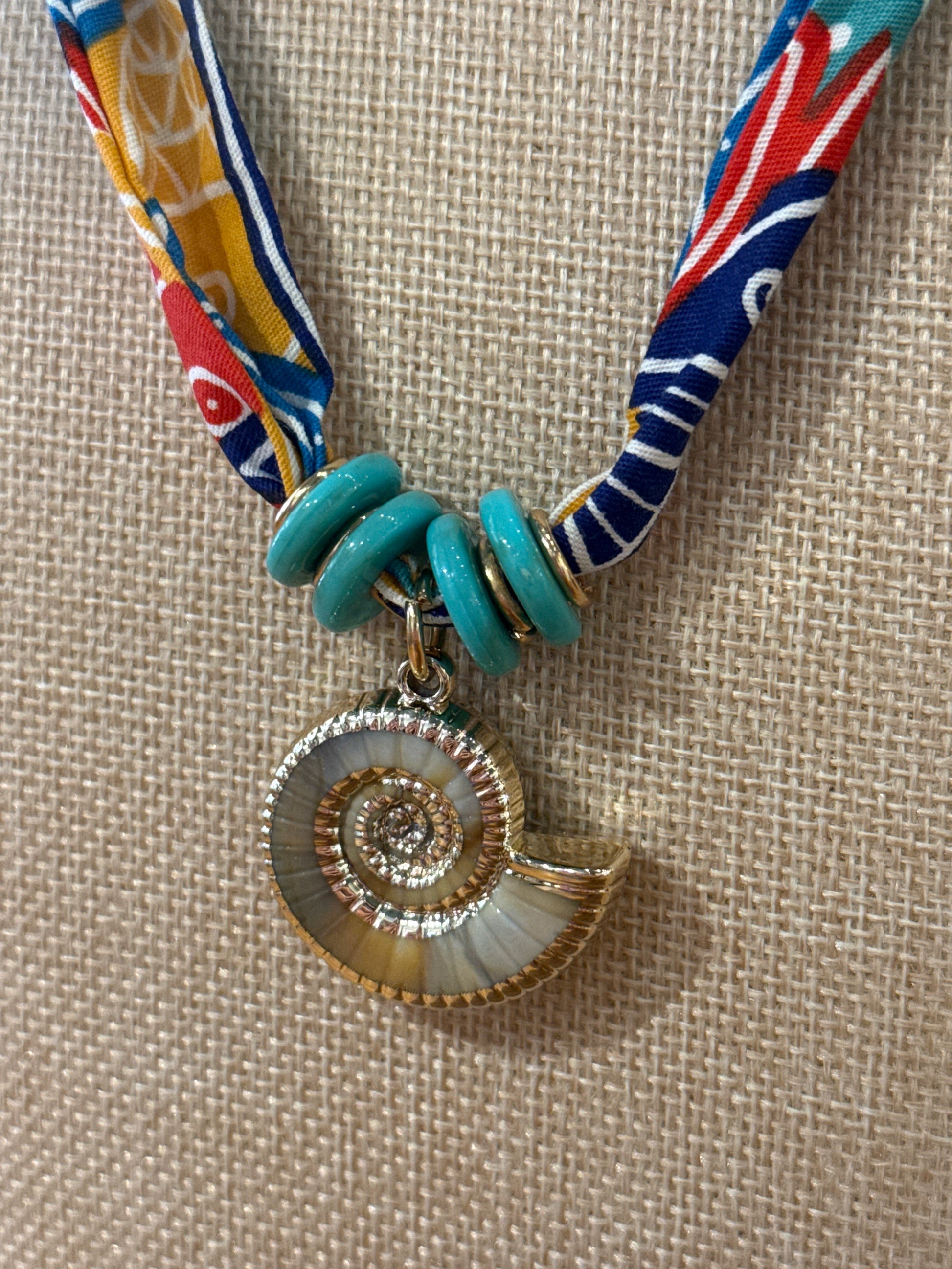 Elevated Coast Line Scarf Necklace