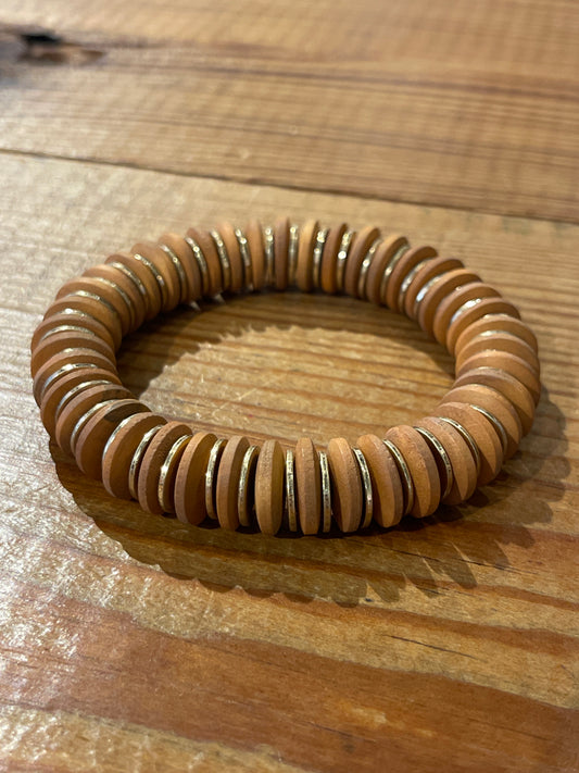 Wooden Disk Bracelet