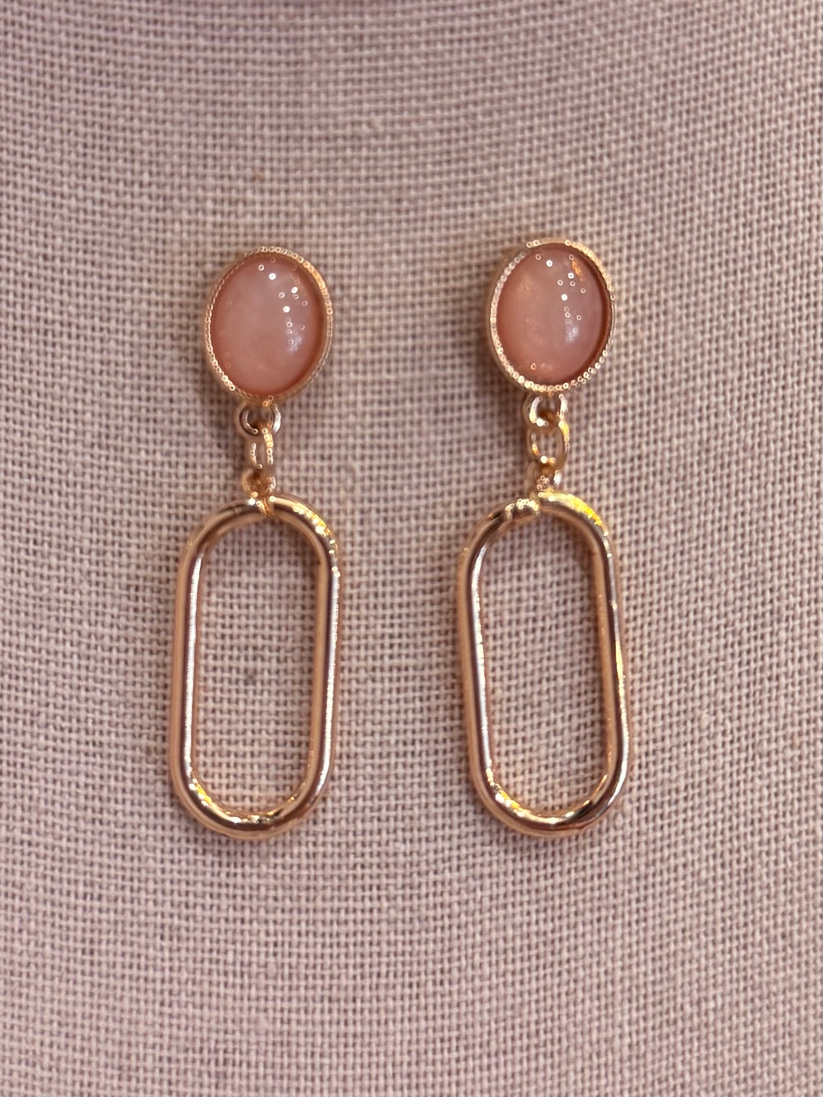 Blush Drop Earrings