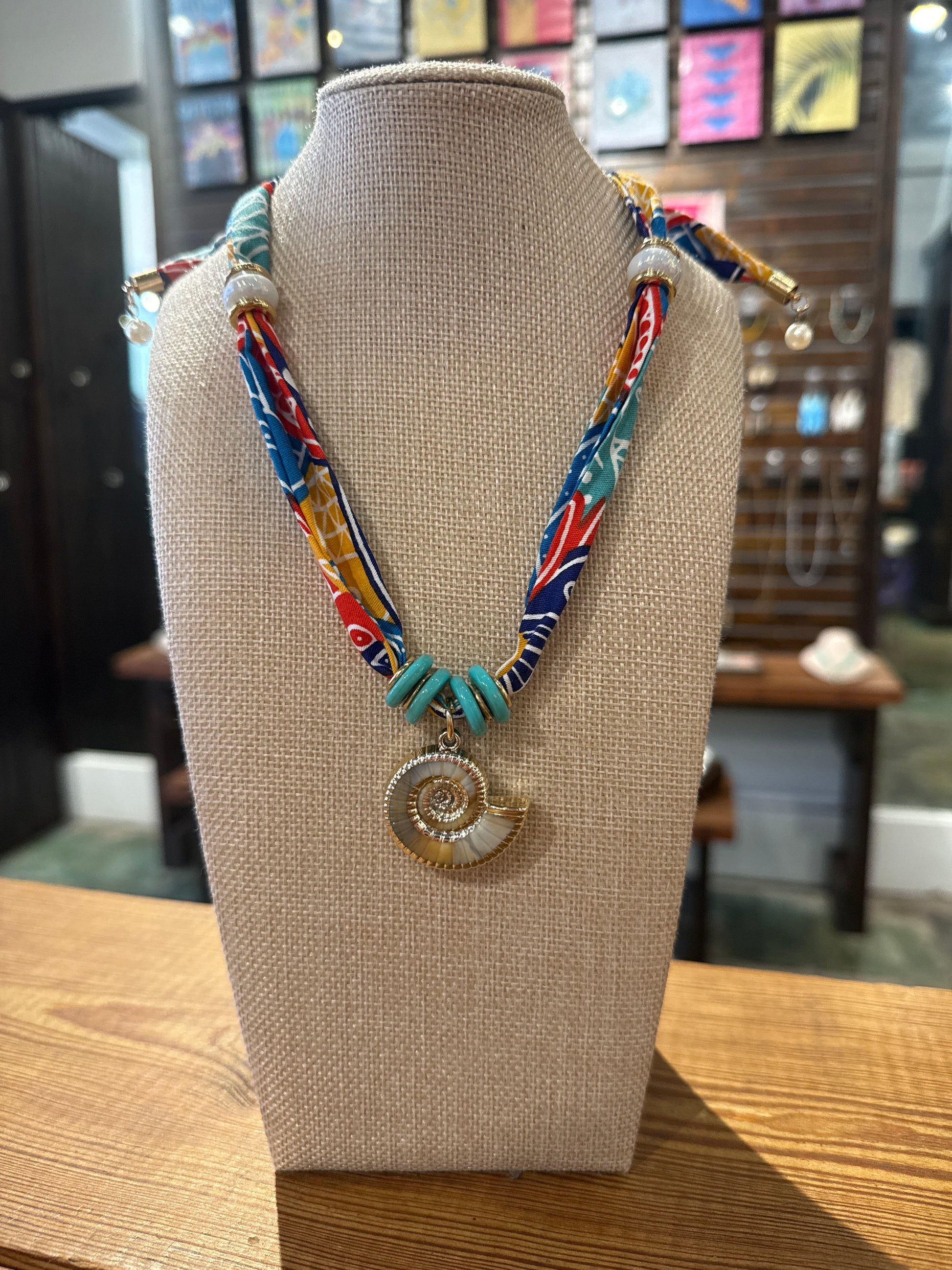 Elevated Coast Line Scarf Necklace