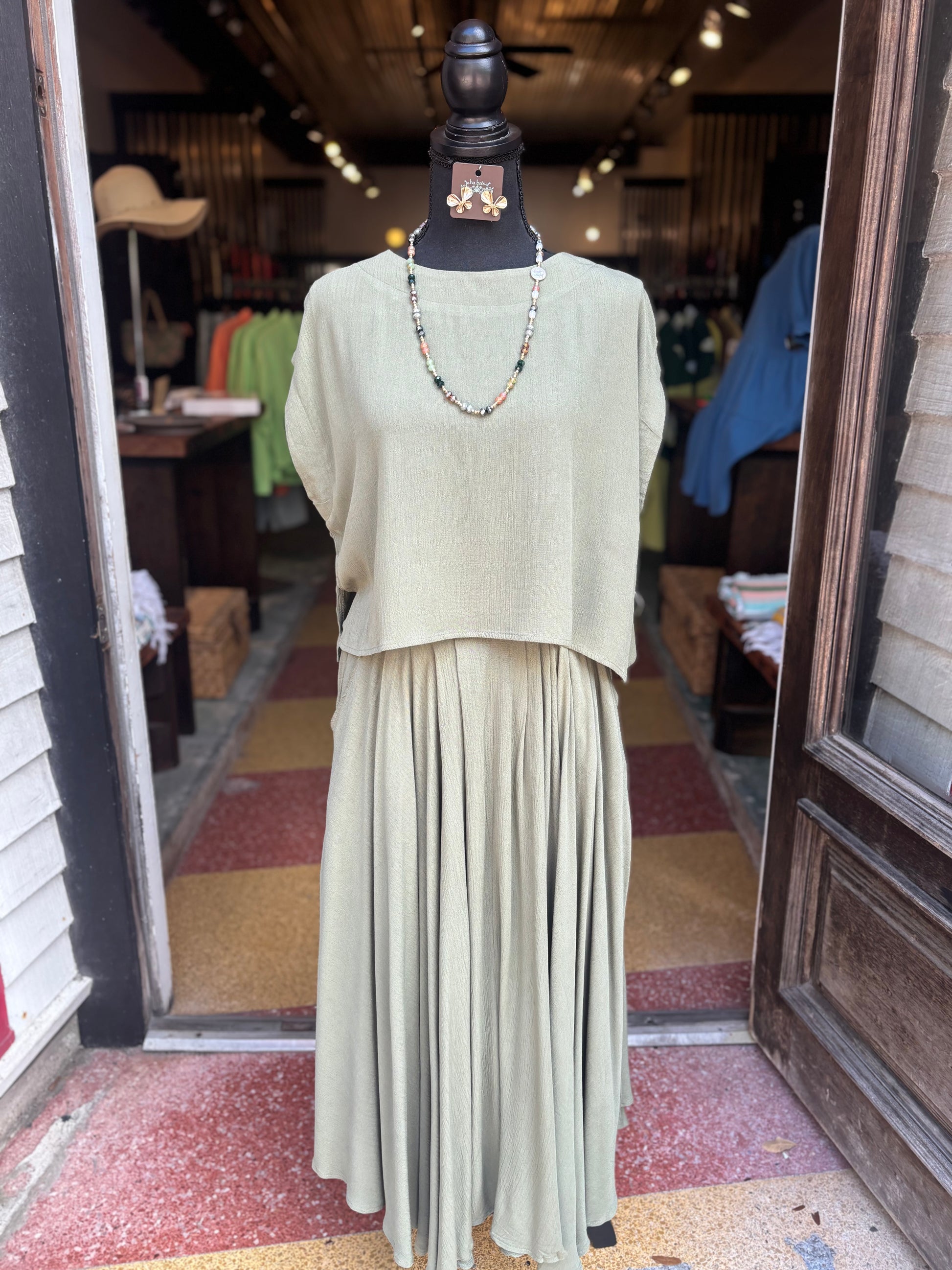 The Drift Skirt – Olive