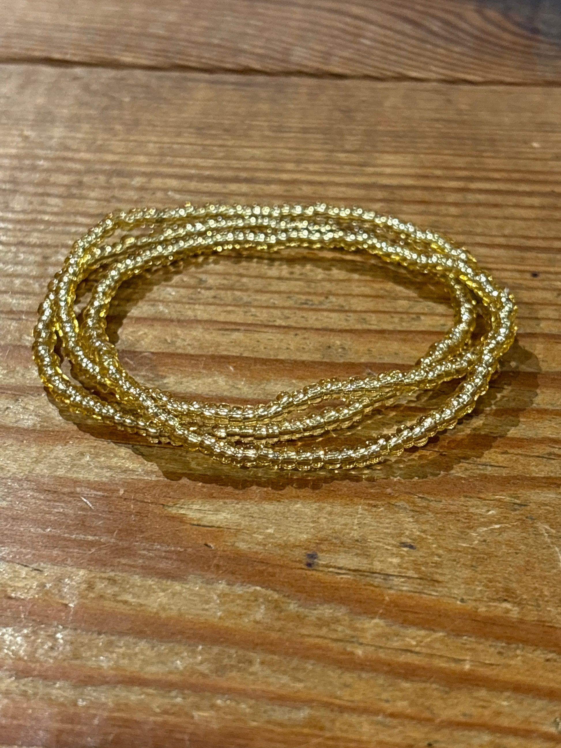 Set Seed Bead Bracelet - Gold