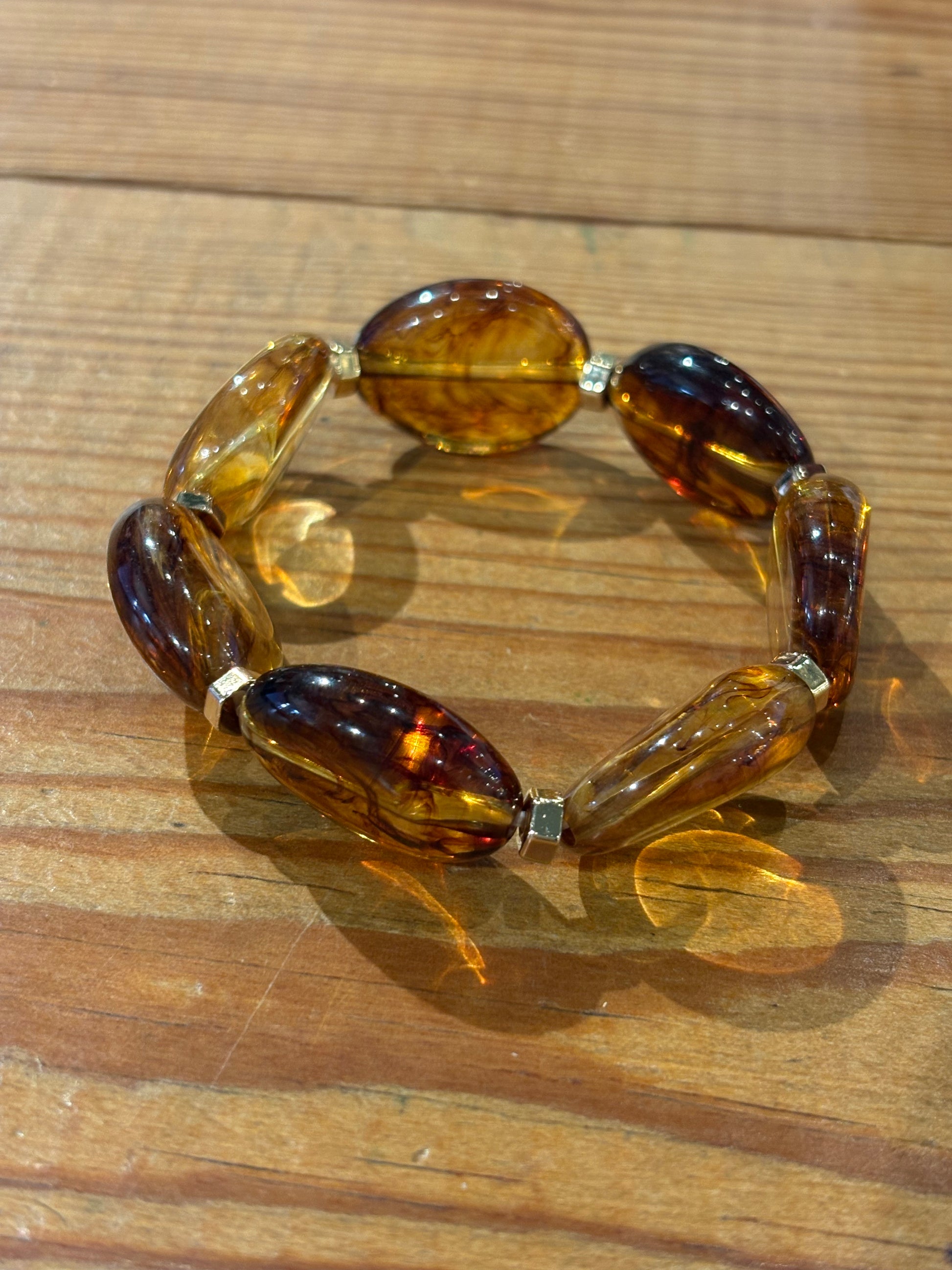 Amber Clear Stone Bracelet