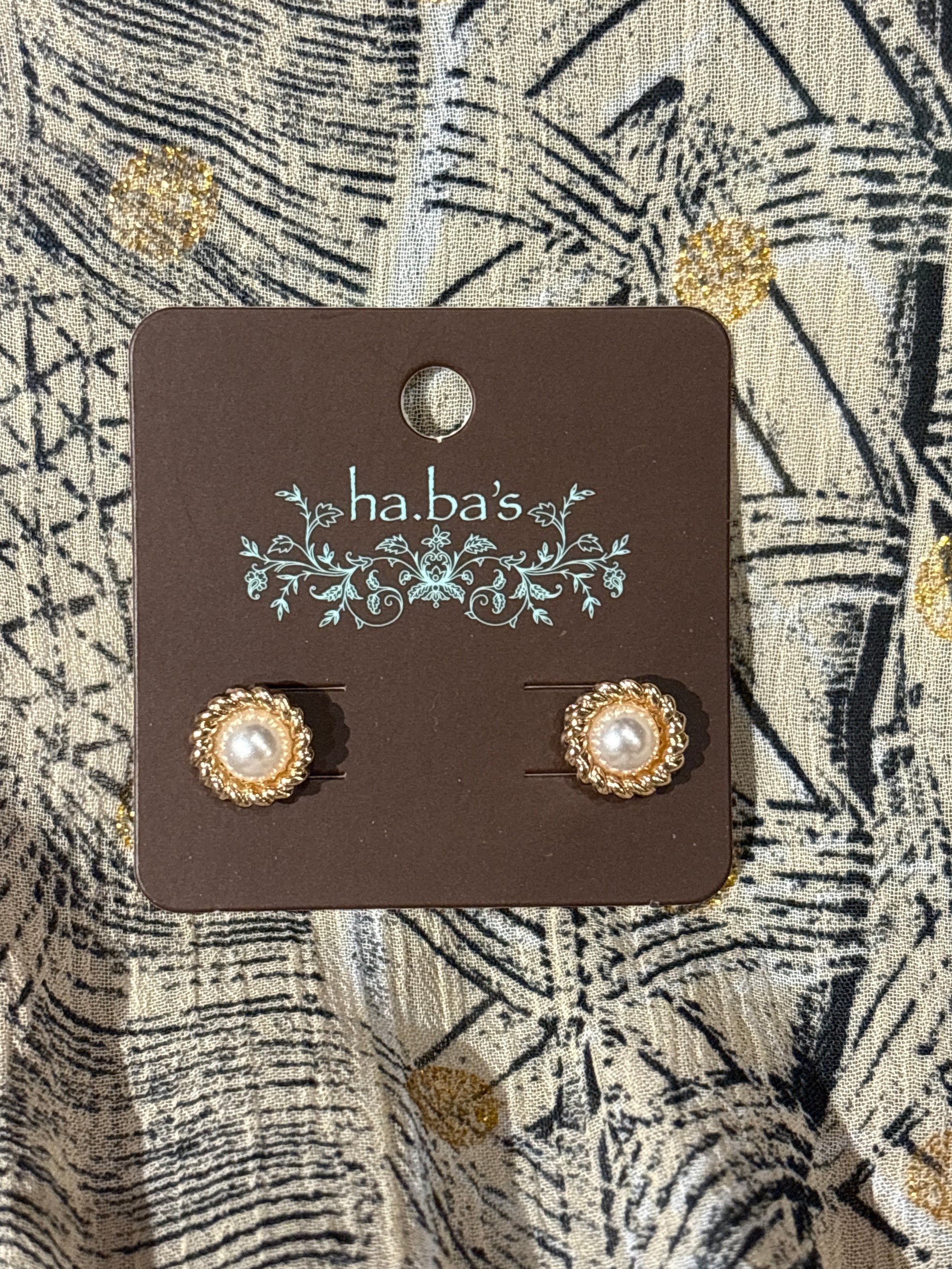 Vintage-inspired Rope Stud Earrings