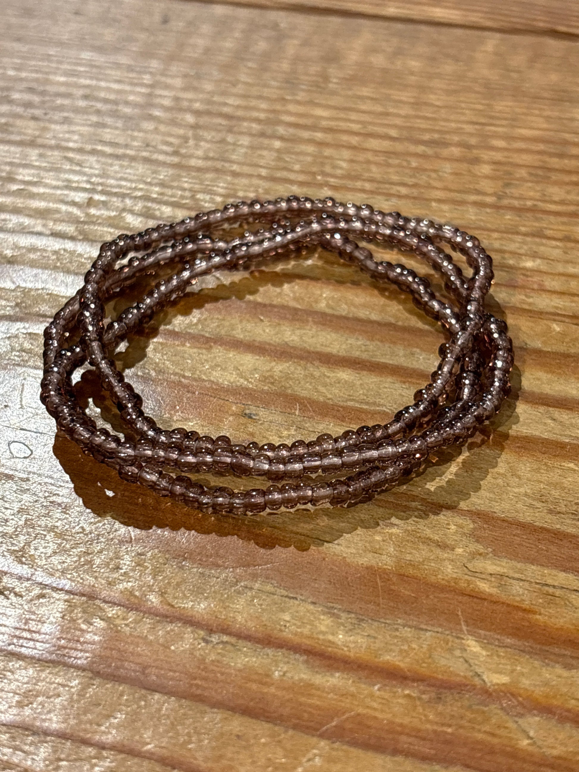 Set Seed Bead Bracelet - Mauve