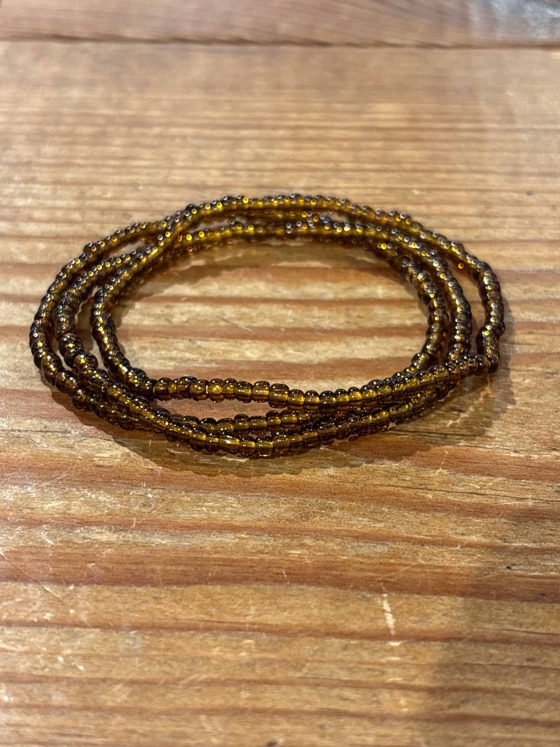 Set Seed Bead Bracelet - Brown