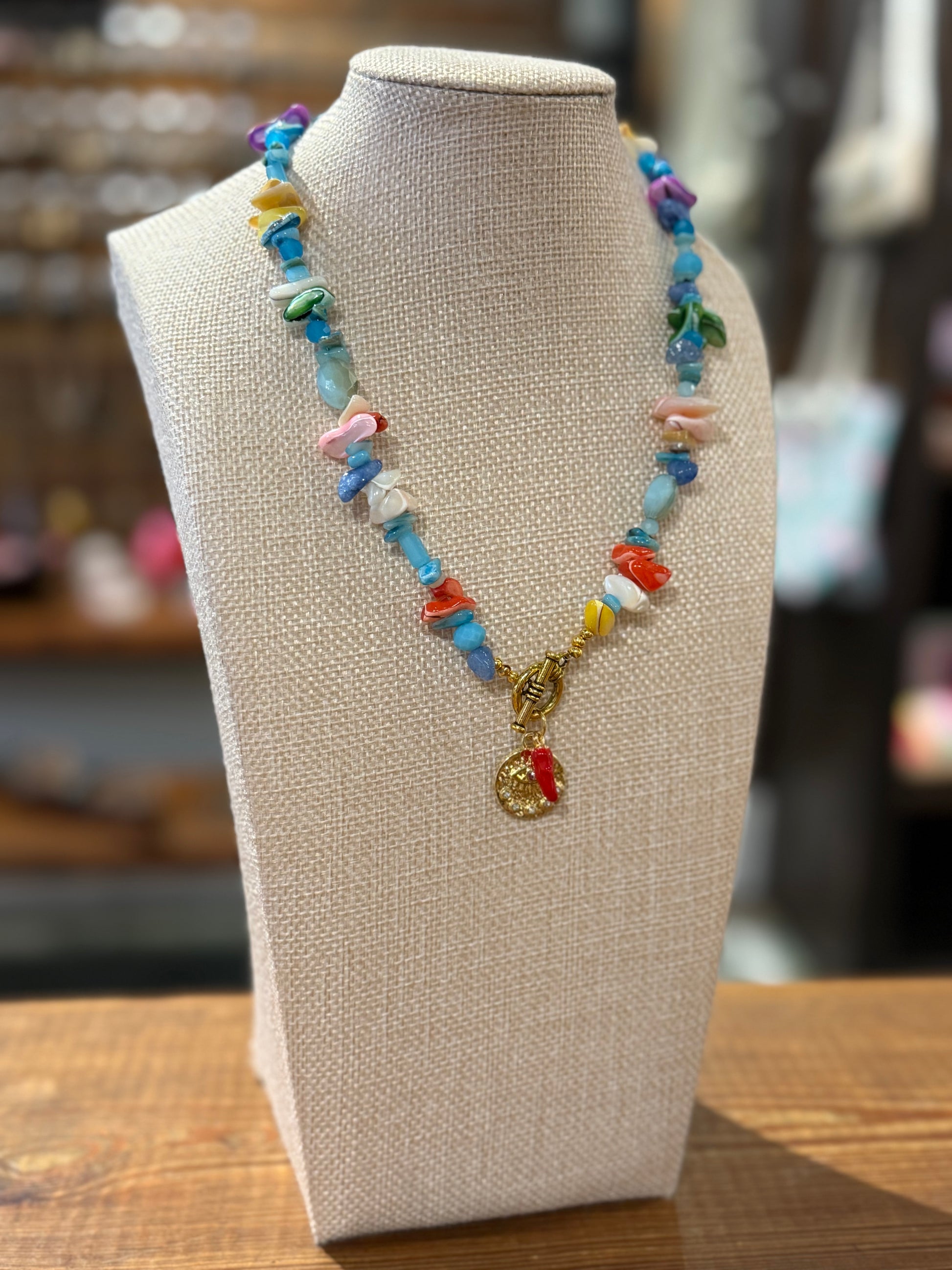 Gemini Necklace - Costal Colors
