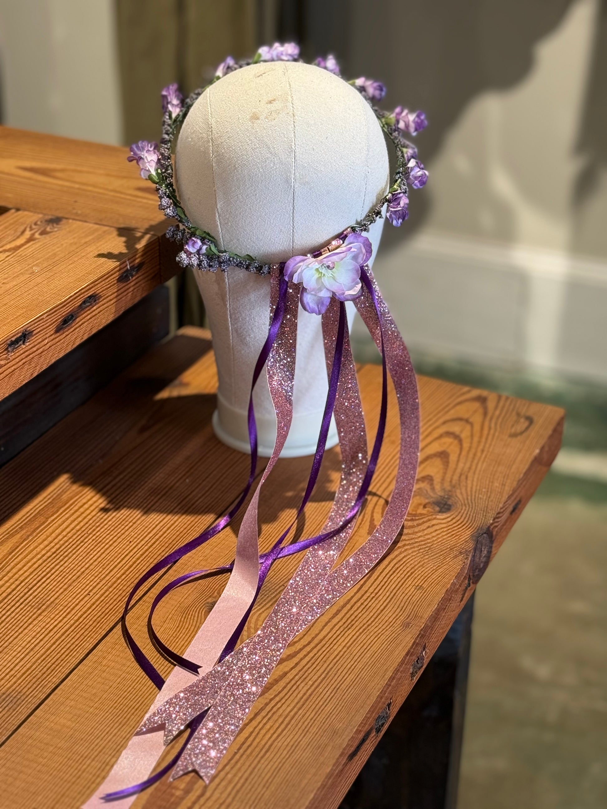 Purple Flower Crown