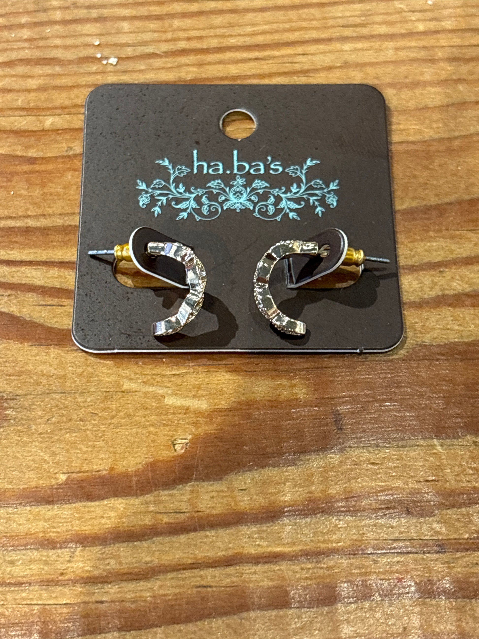 Gold Stud Hoop Earrings