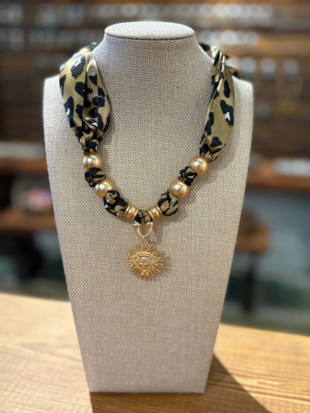 Cheetah Girl Bandana Necklace
