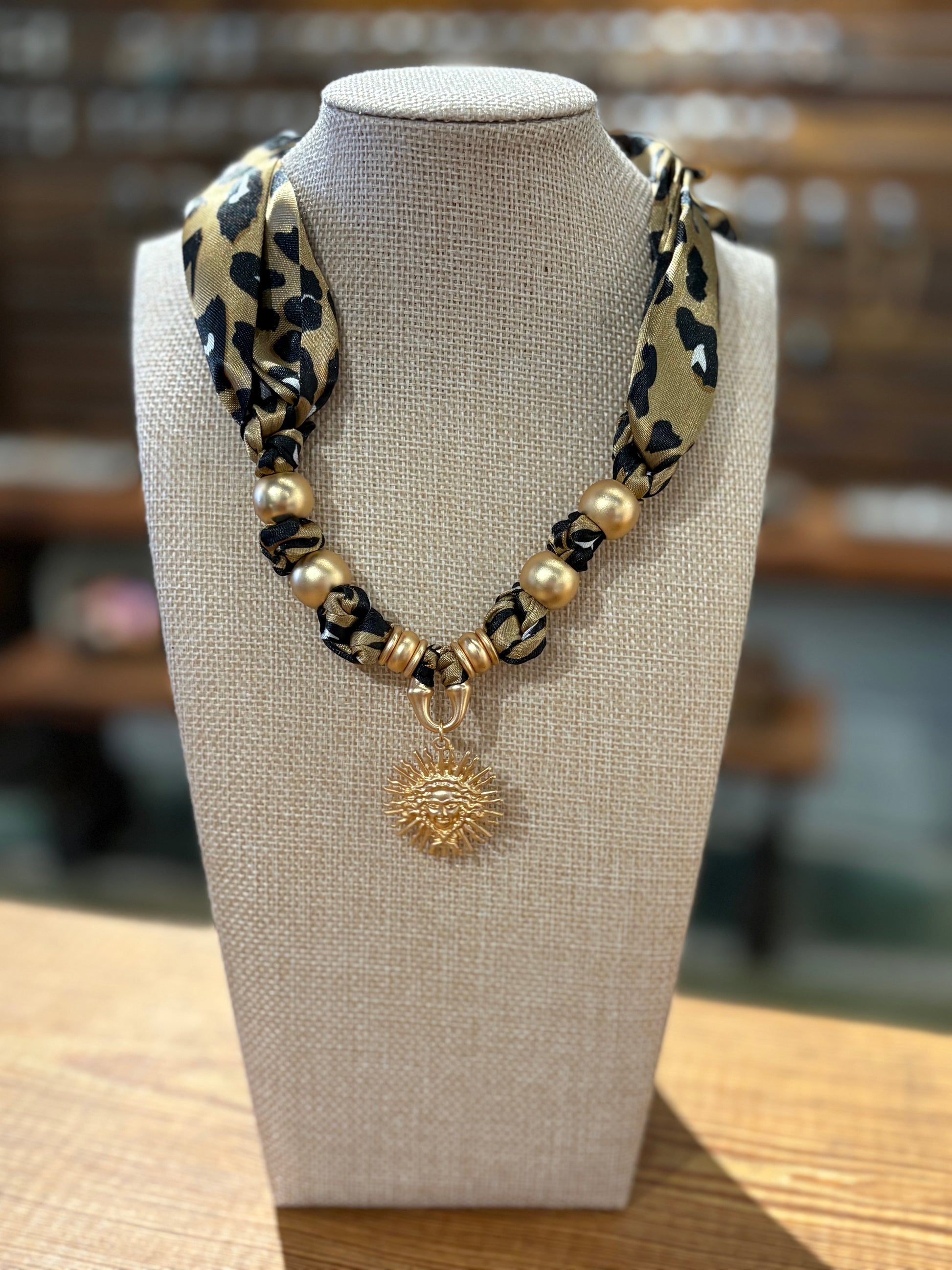Cheetah Girl Bandana Necklace