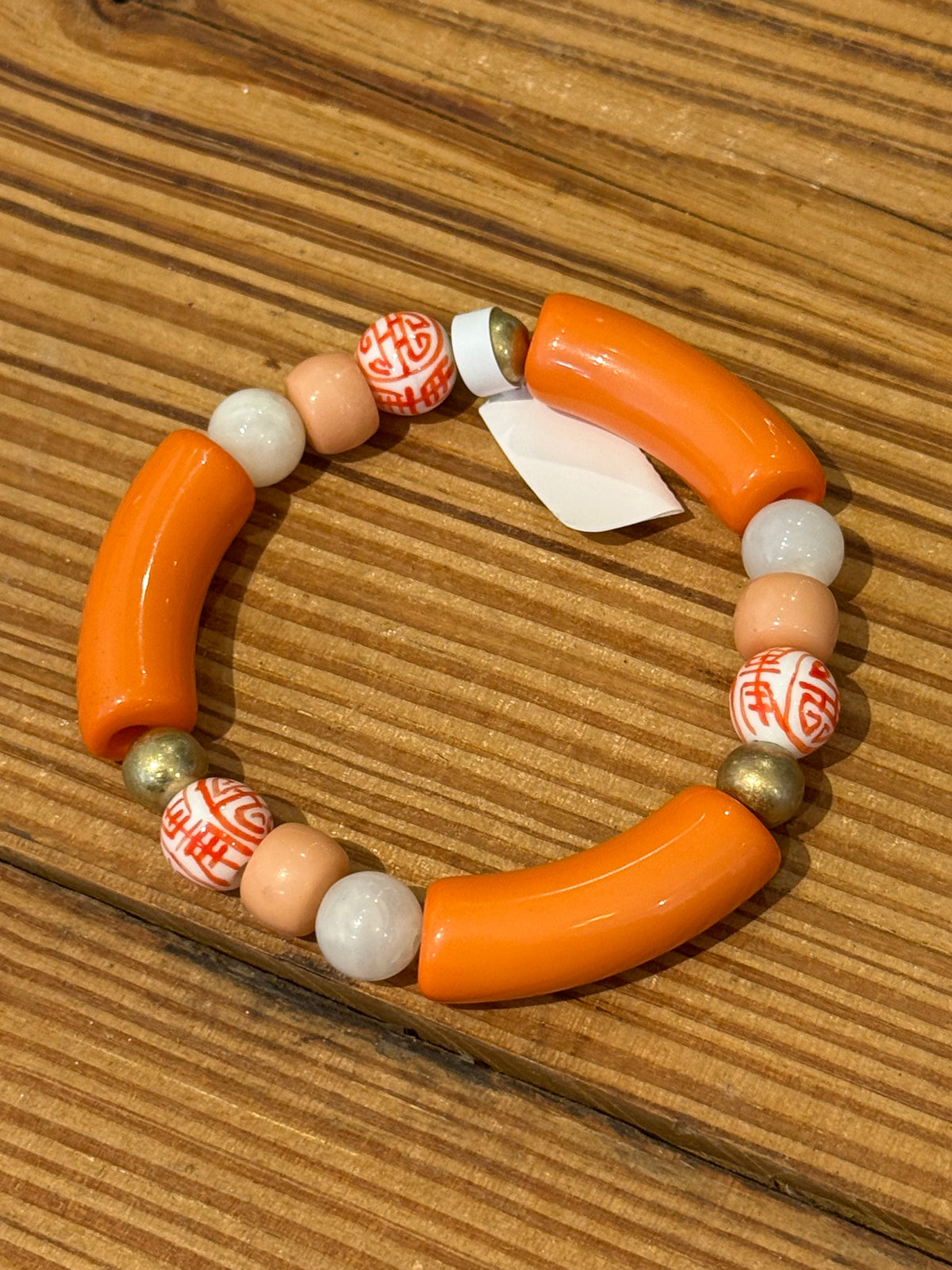 Orange Mahj Bracelet