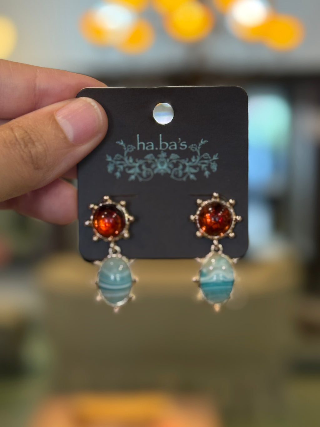 Abstract Beach Dangle Earrings