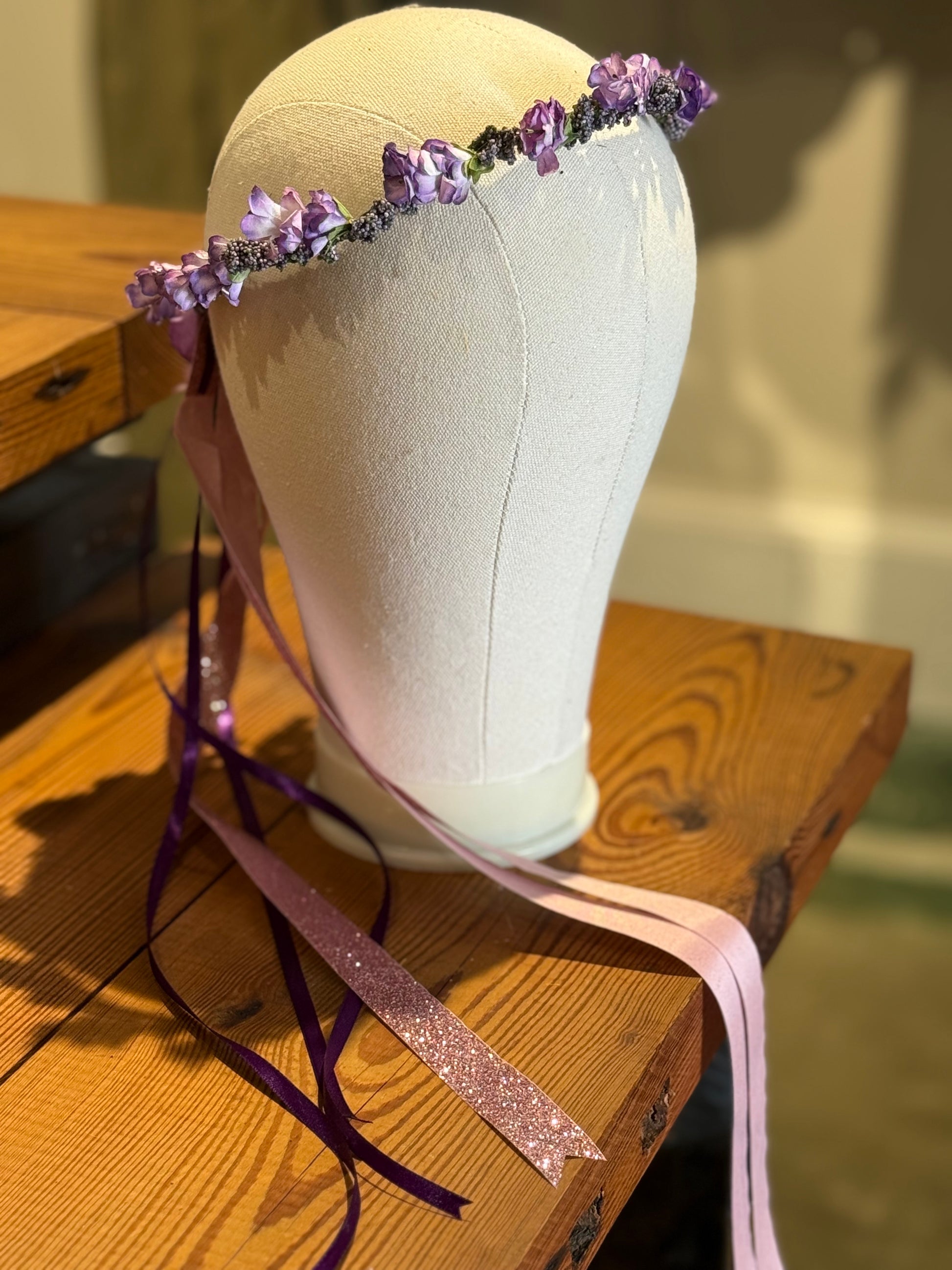 Purple Flower Crown