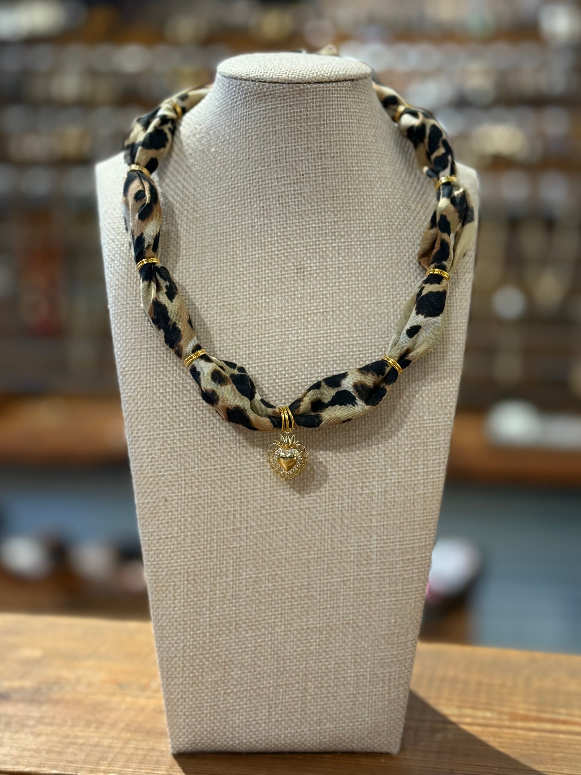 Costal Cowboys Bandana Necklace - Animal Heart